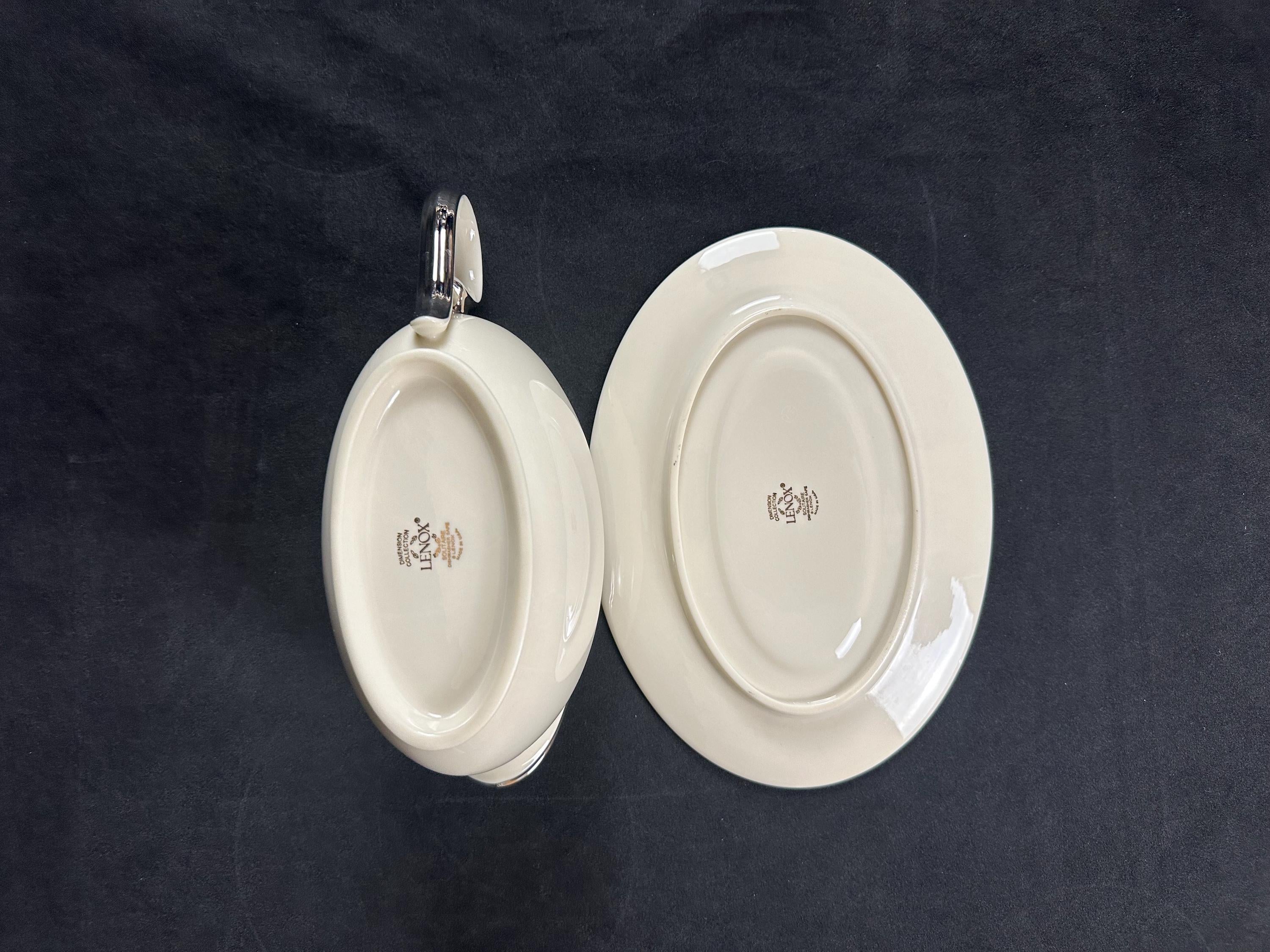 Lenox Solitaire Gravy Boat and Underplate