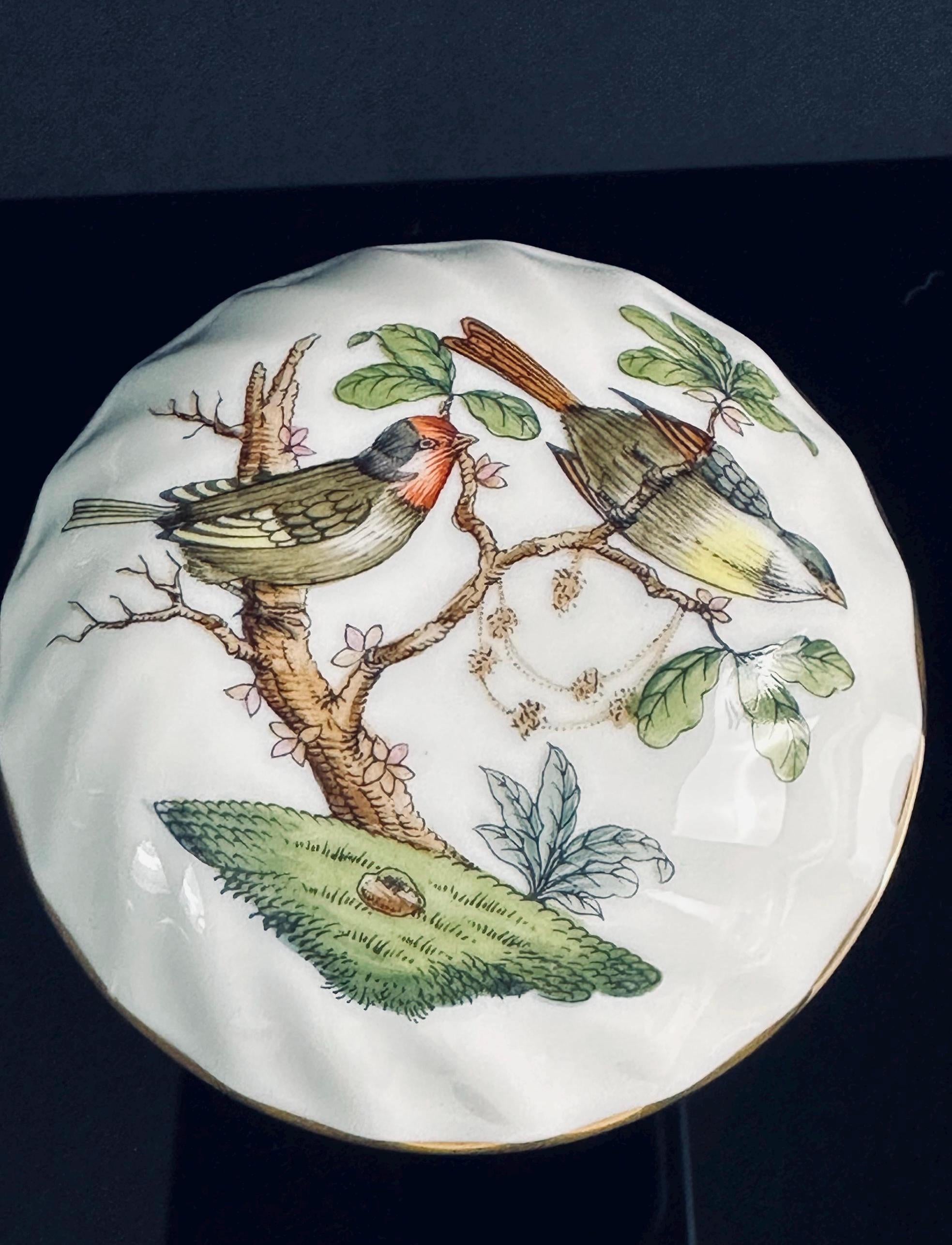 Herend Rothchilds Bird Trinket Box
