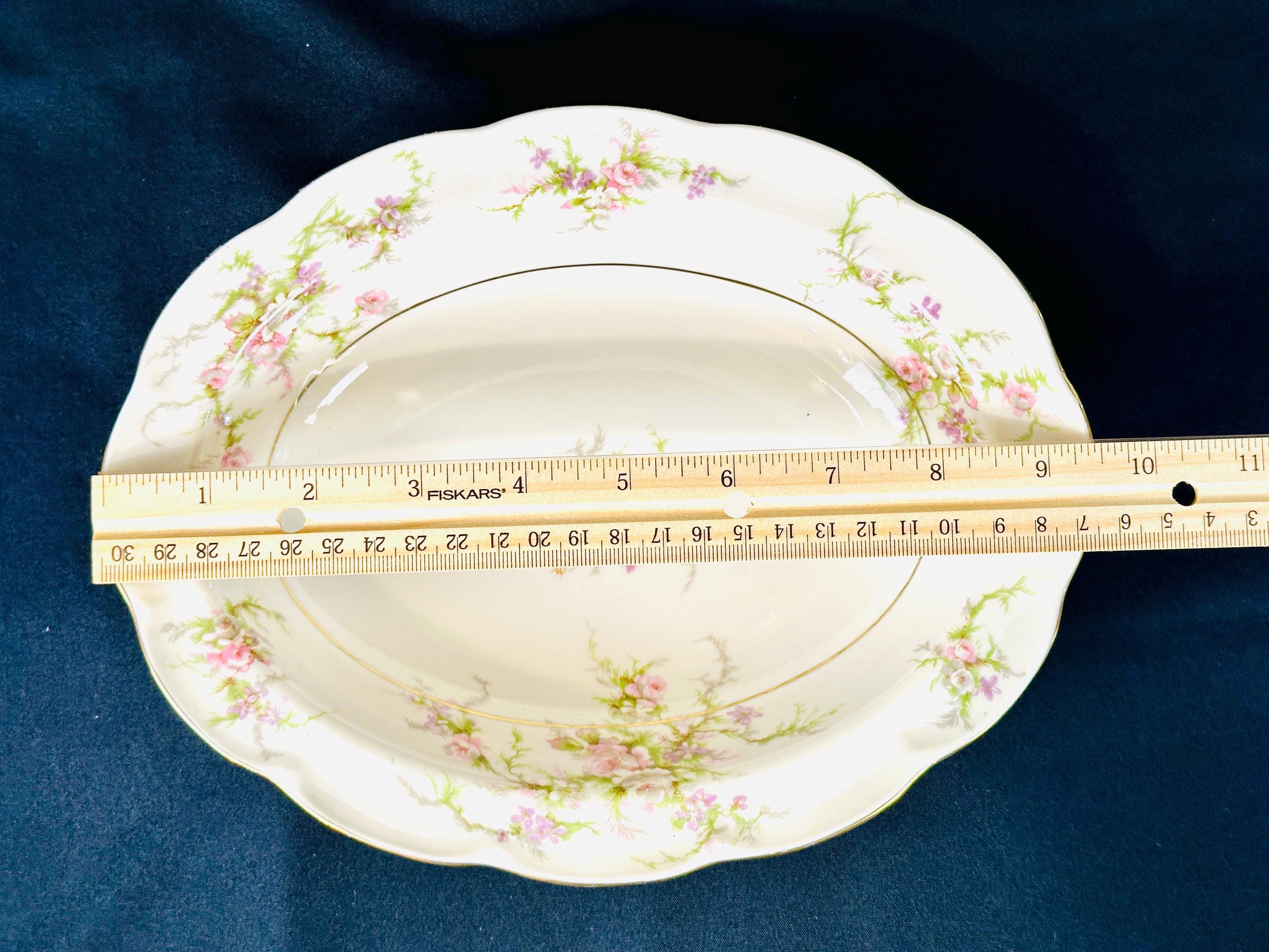 Haviland Rosalinde Serving Platter and Bowl