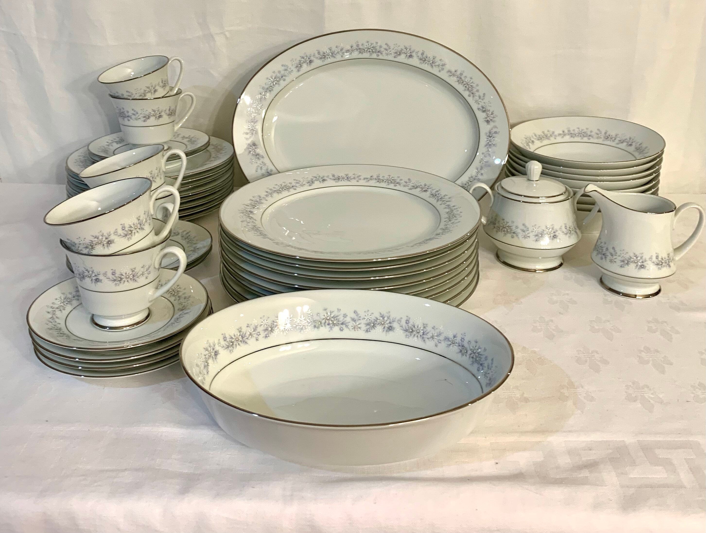 Noritake Marywood Creamer and Sugar Bowl Set