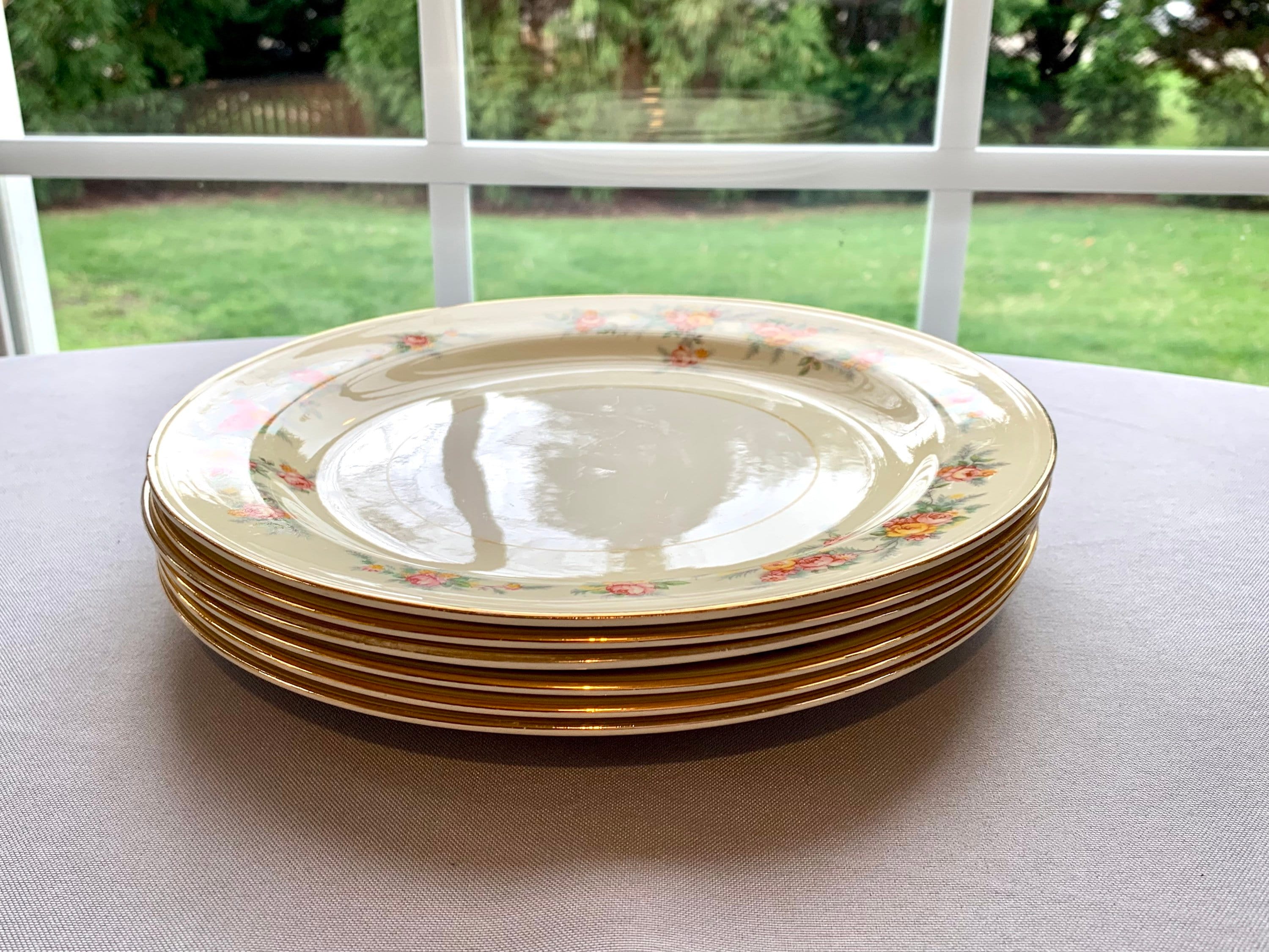 A set of Homer Laughlin Ferndale Luncheon plates