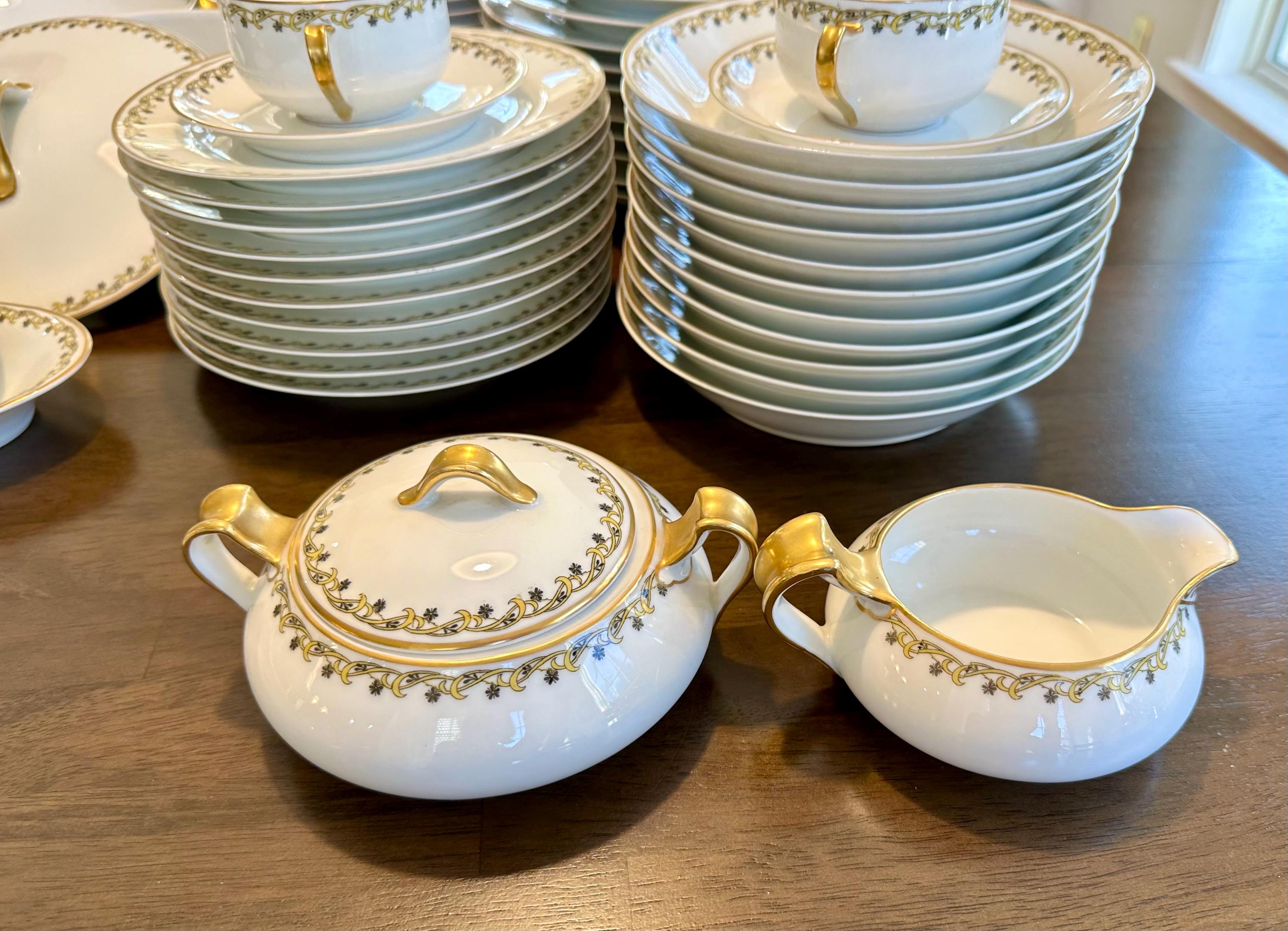 Haviland Limoges Large Set of Antique French China