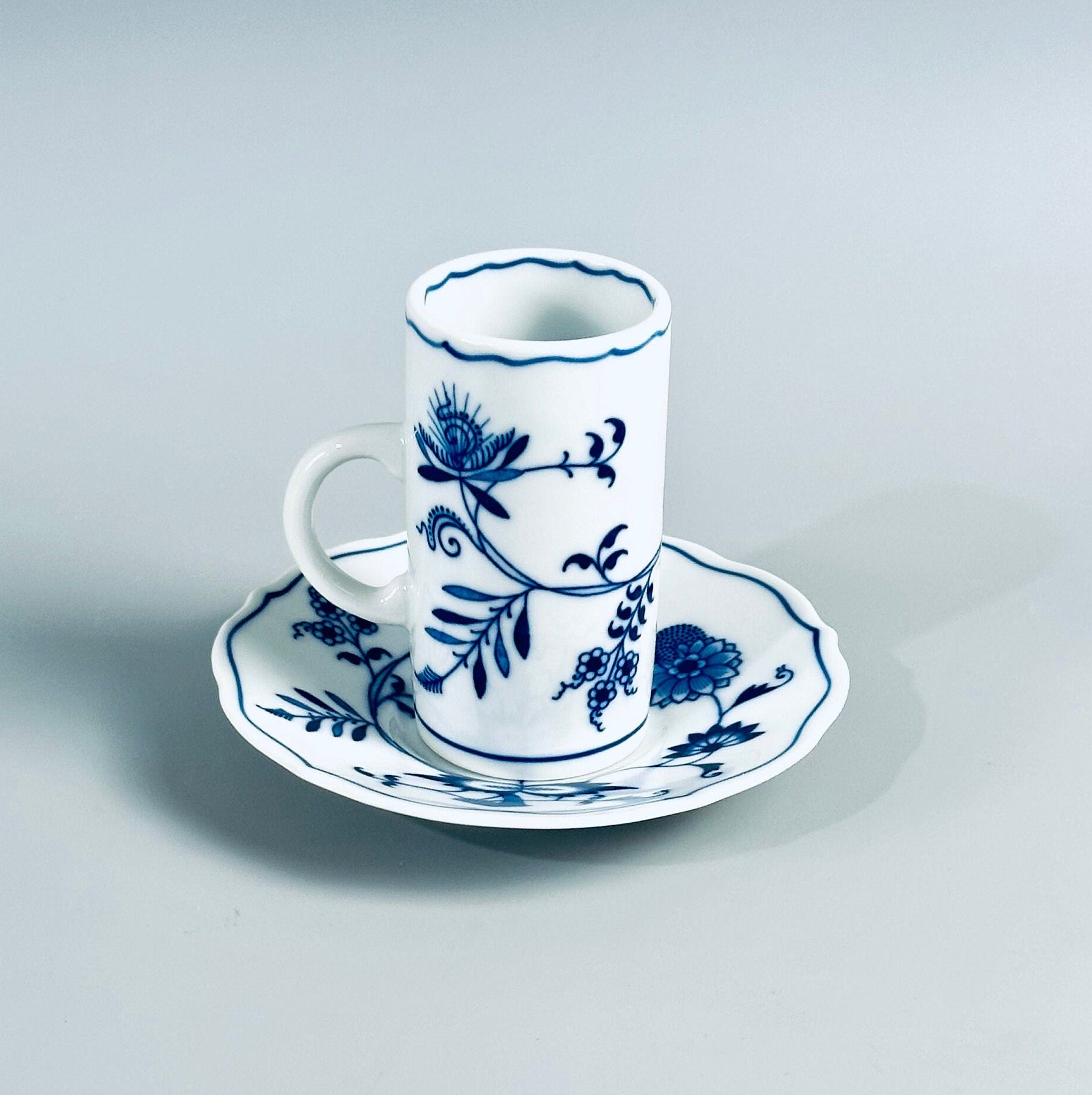 Blue Danube Irish Coffee Cups and Saucers