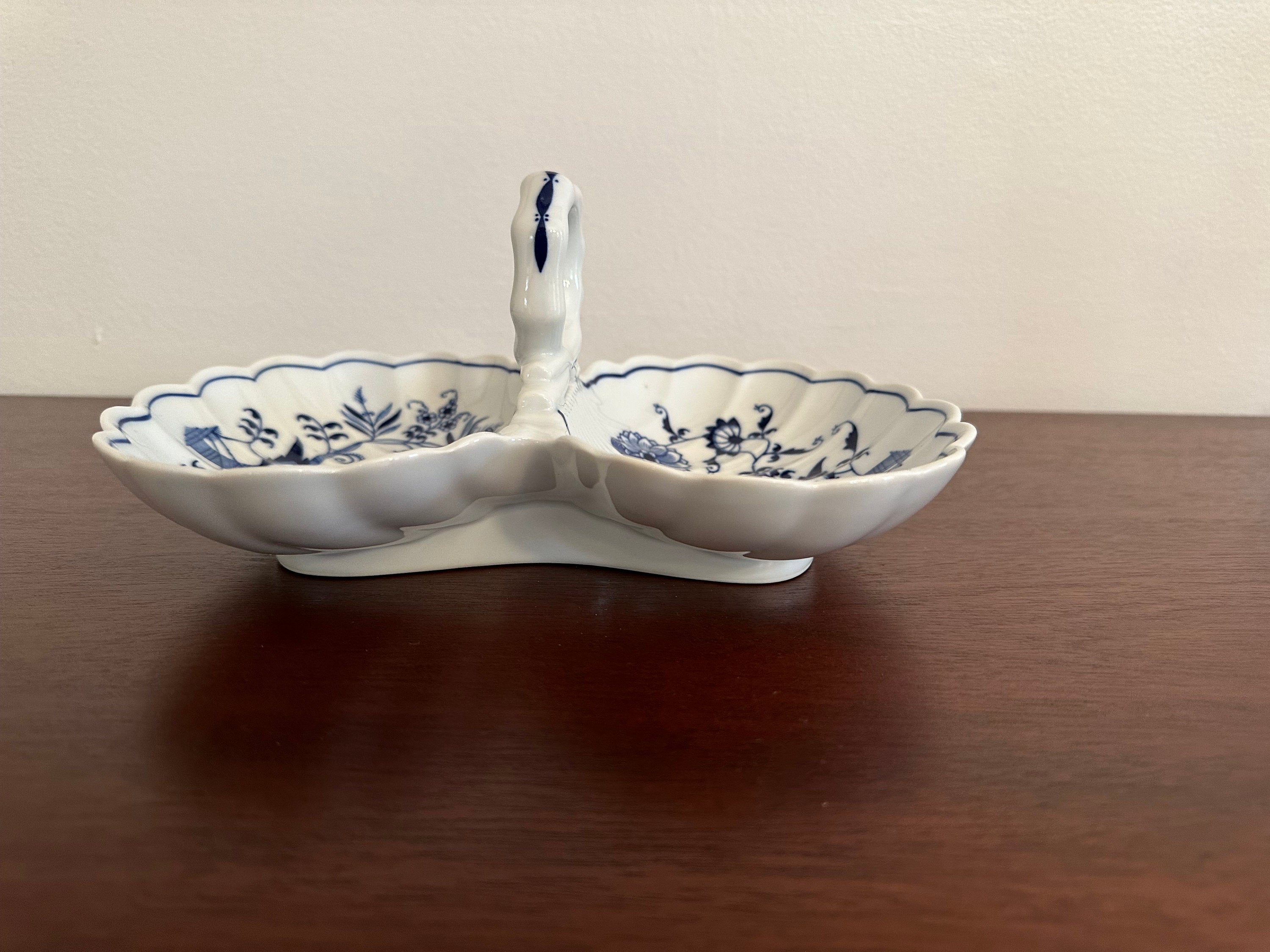 Blue Danube 2 part Relish with Handle Larger Size