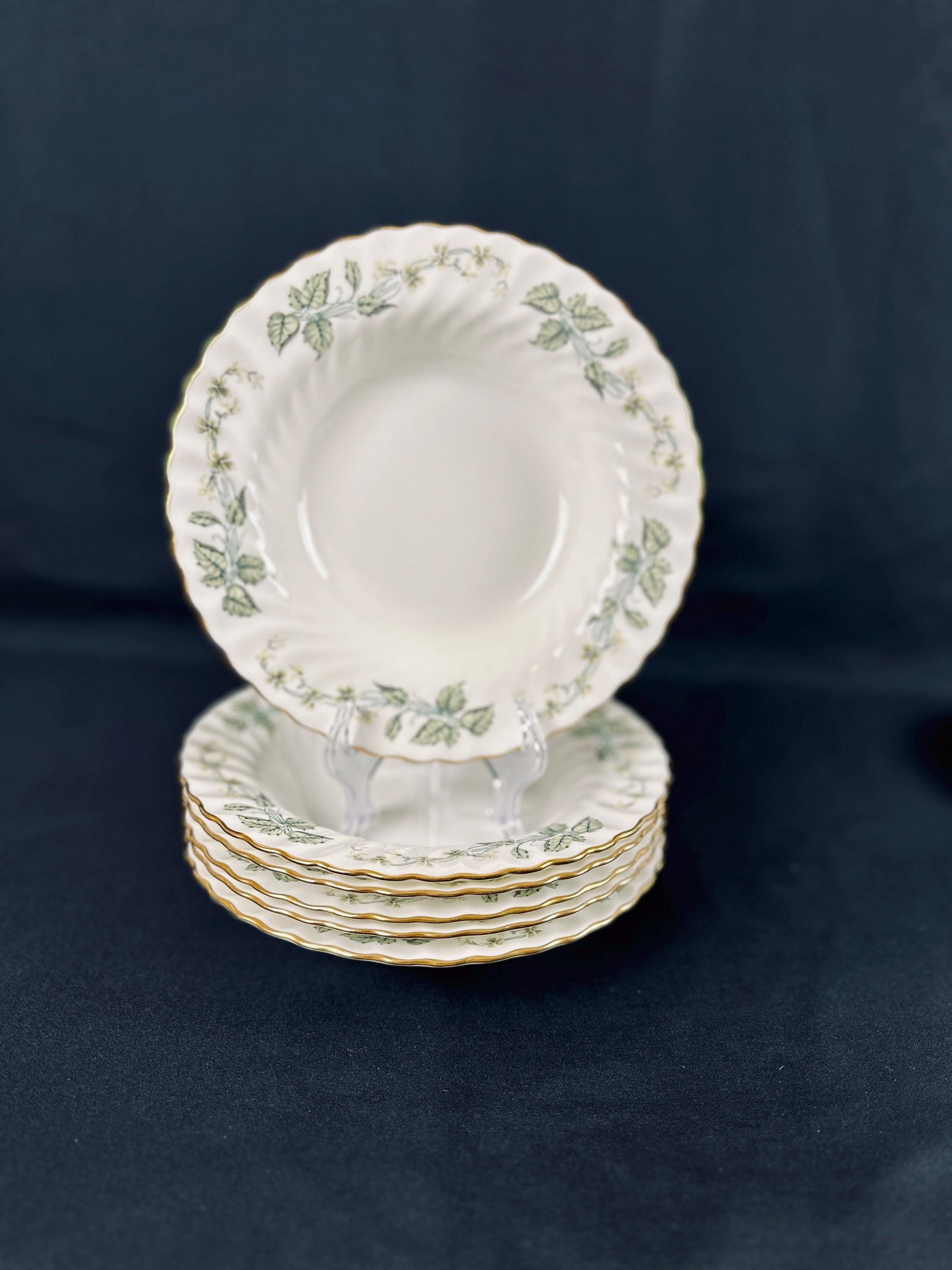 6 Minton Greenwich Rimmed Soup Bowls