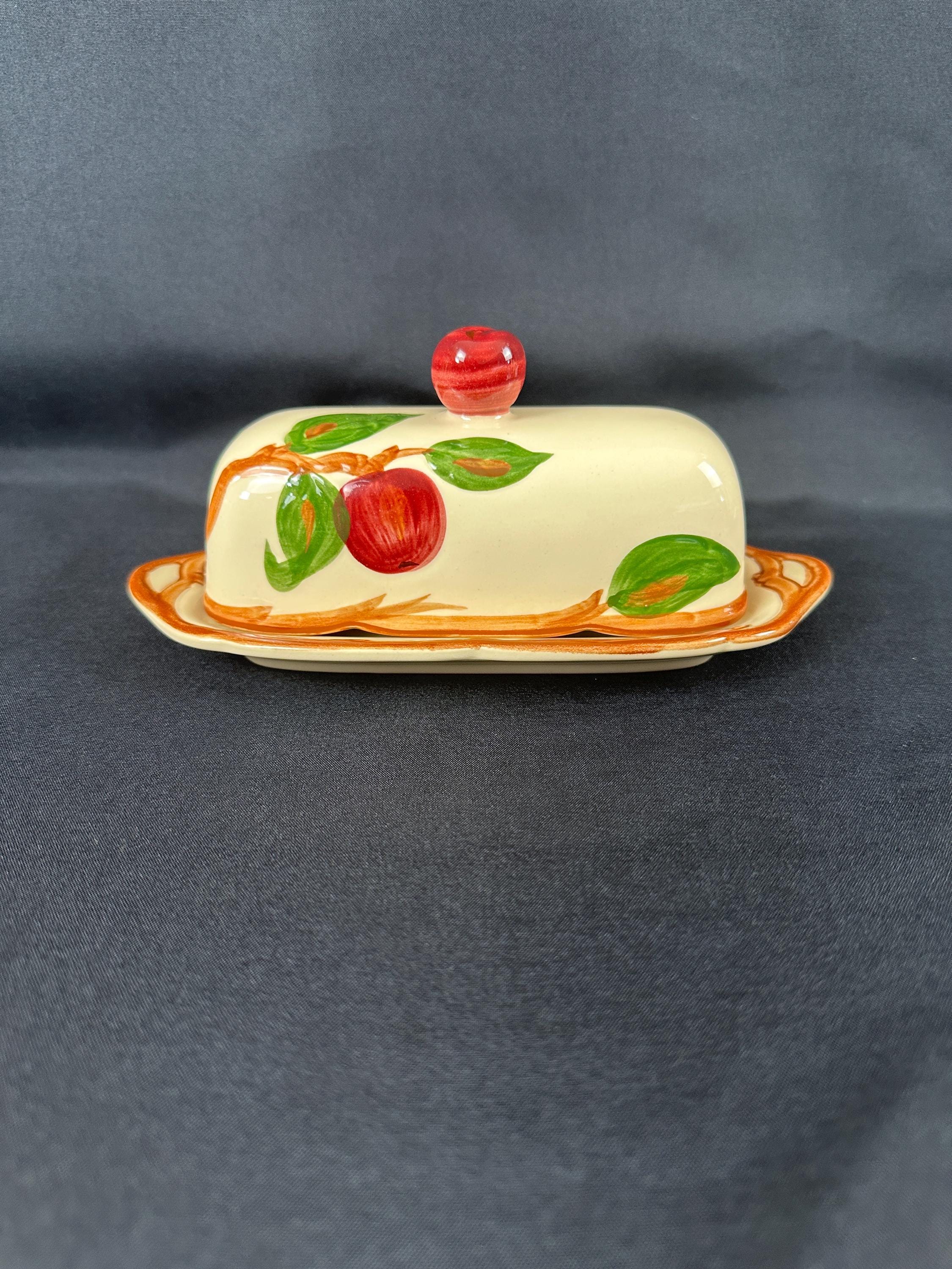 Franciscan Apple Covered Butter Dish USA