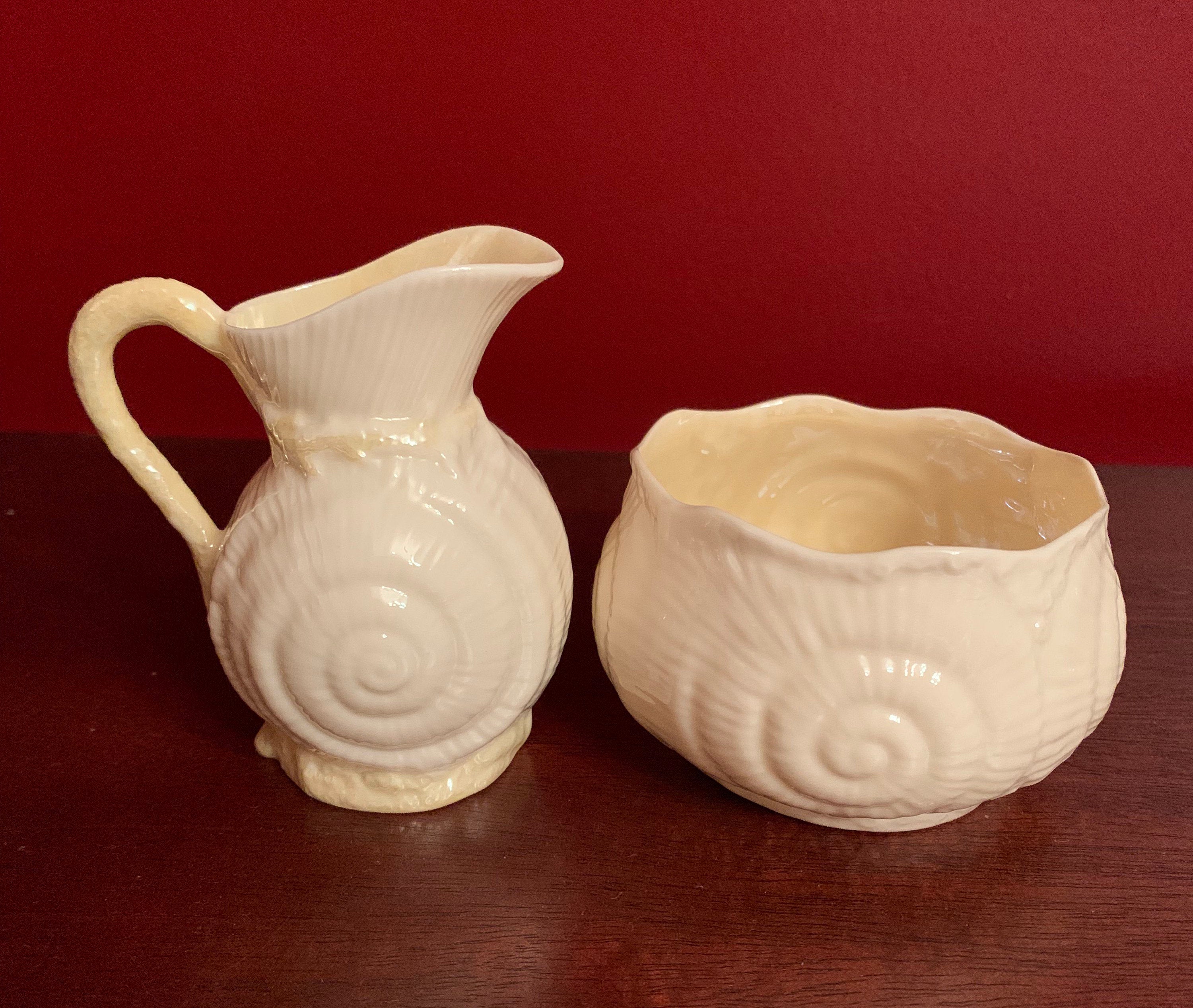 Beleek Irish Creamer and Sugar Bowl