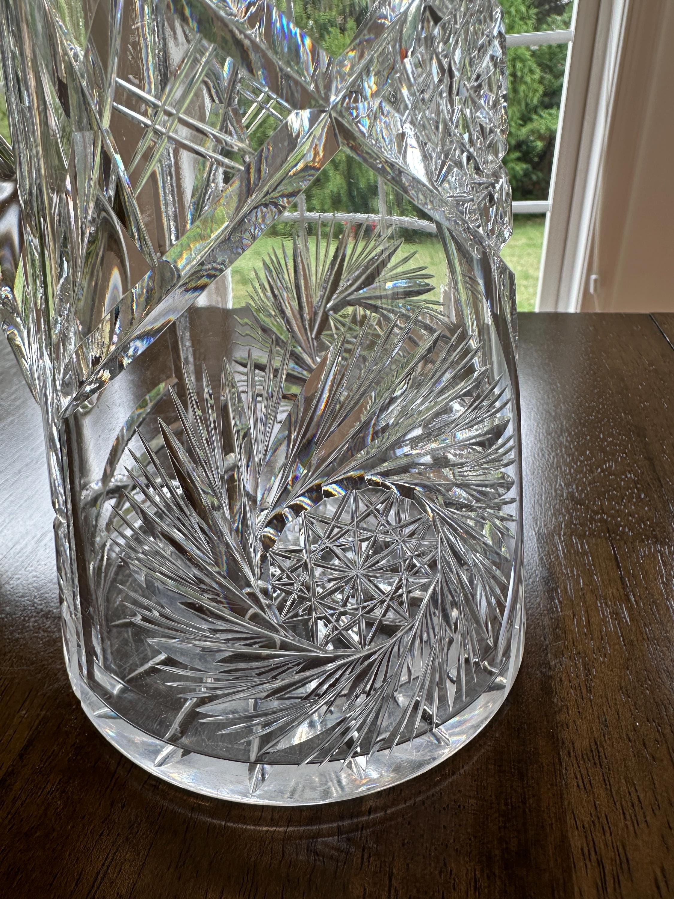 American Brilliant Cut Pitcher