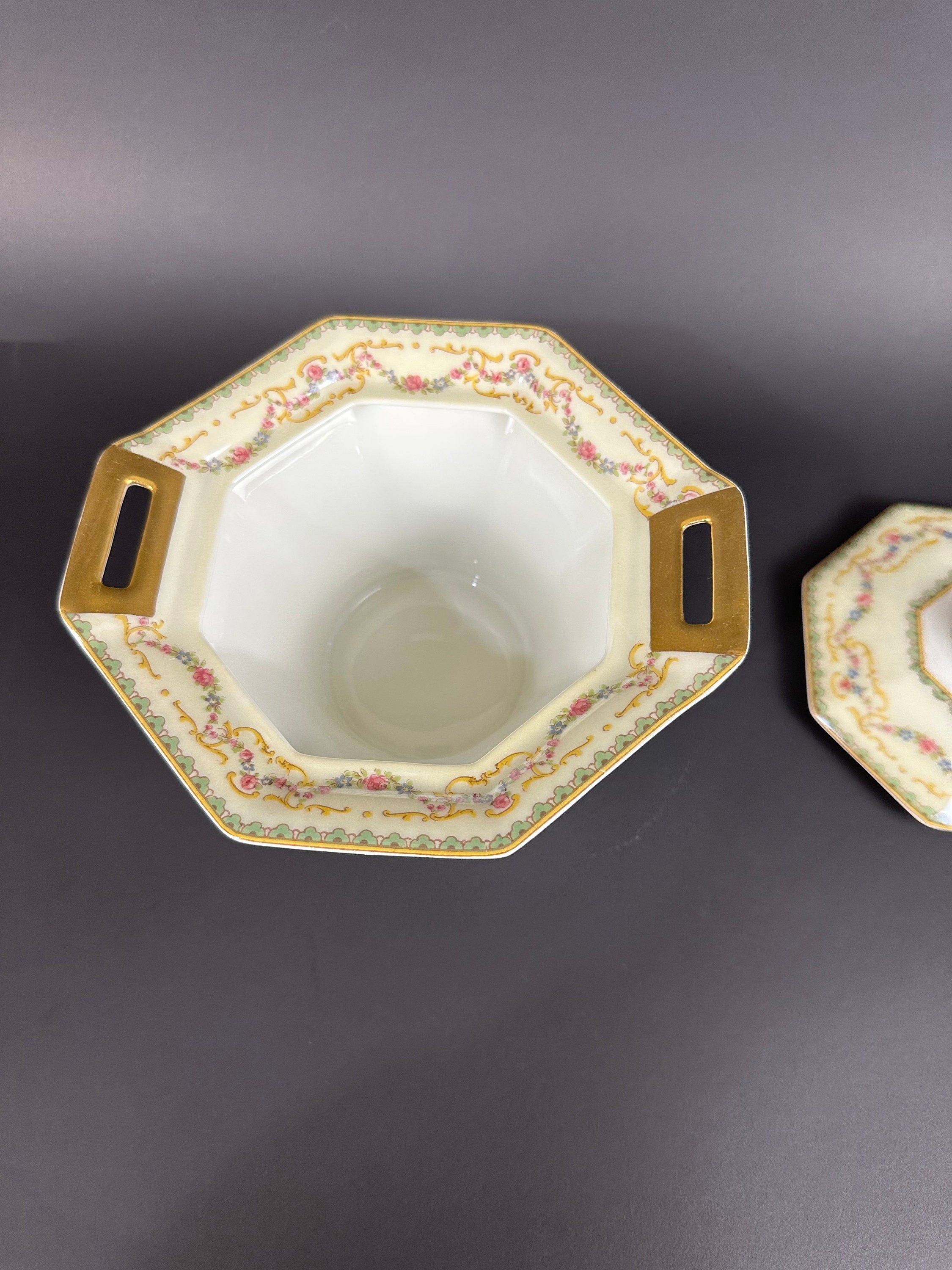 Haviland Venice Antique Limoges Sugar Bowl