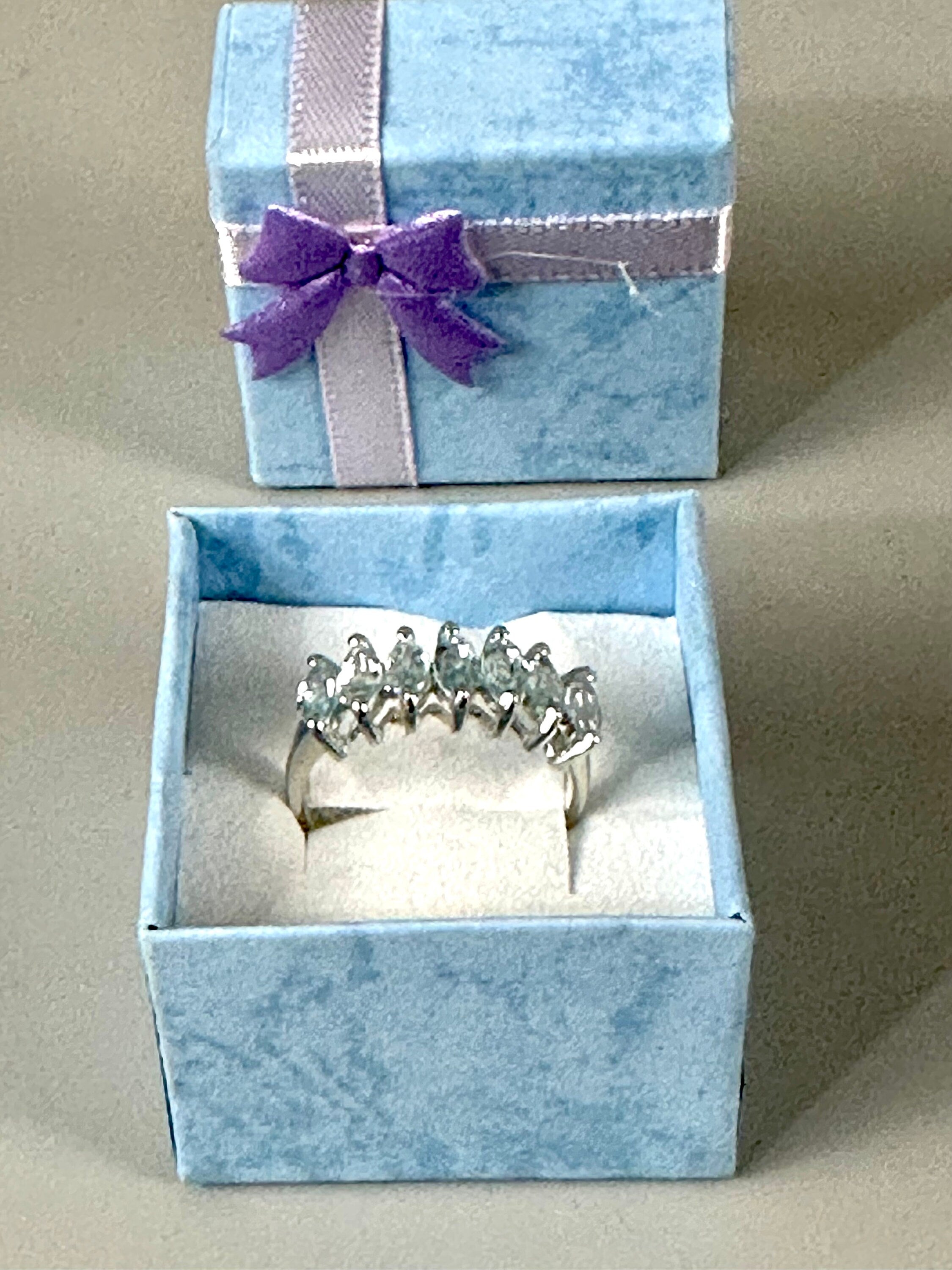 Aquamarine Sterling Ring