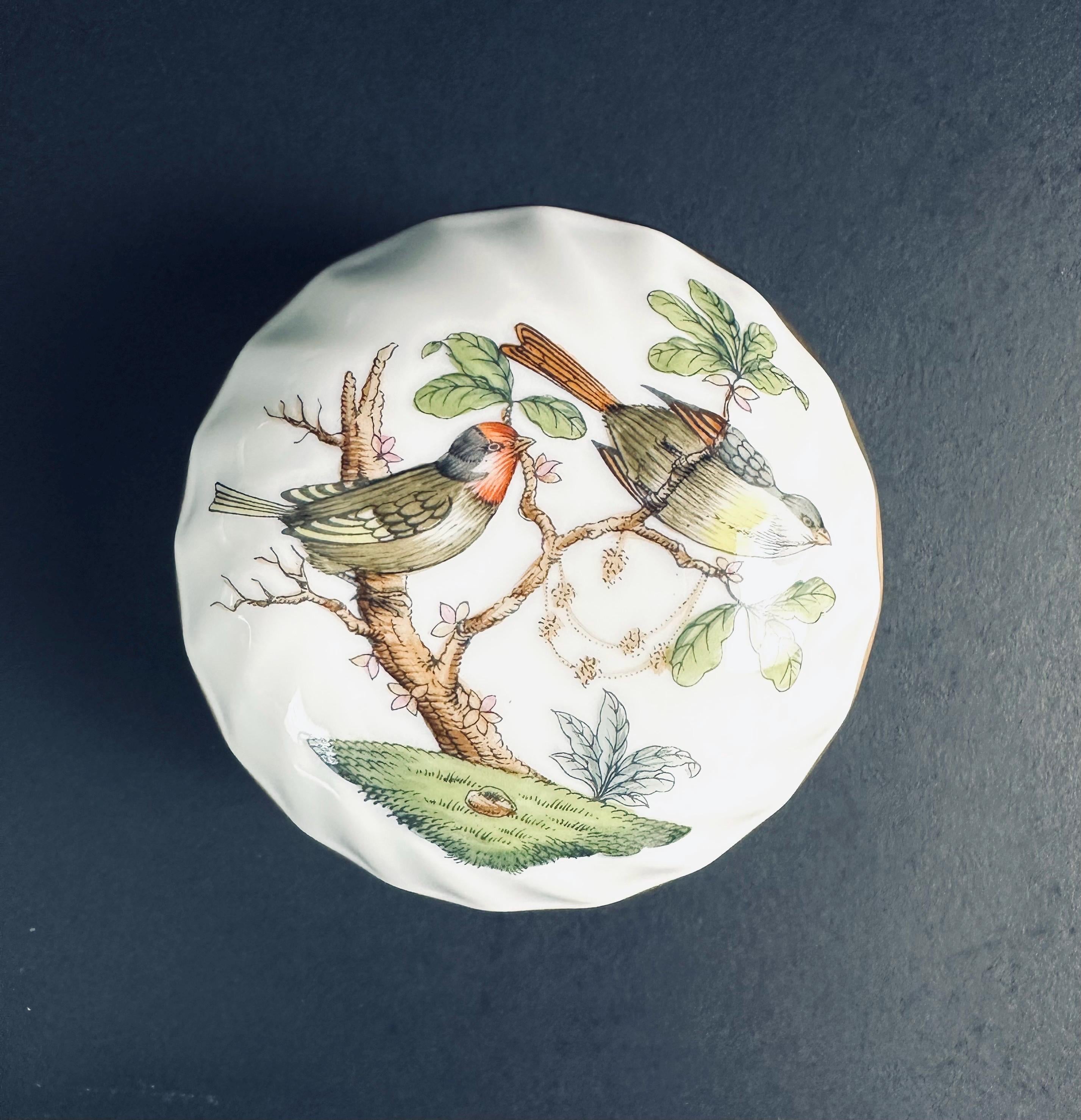 Herend Rothchilds Bird Trinket Box