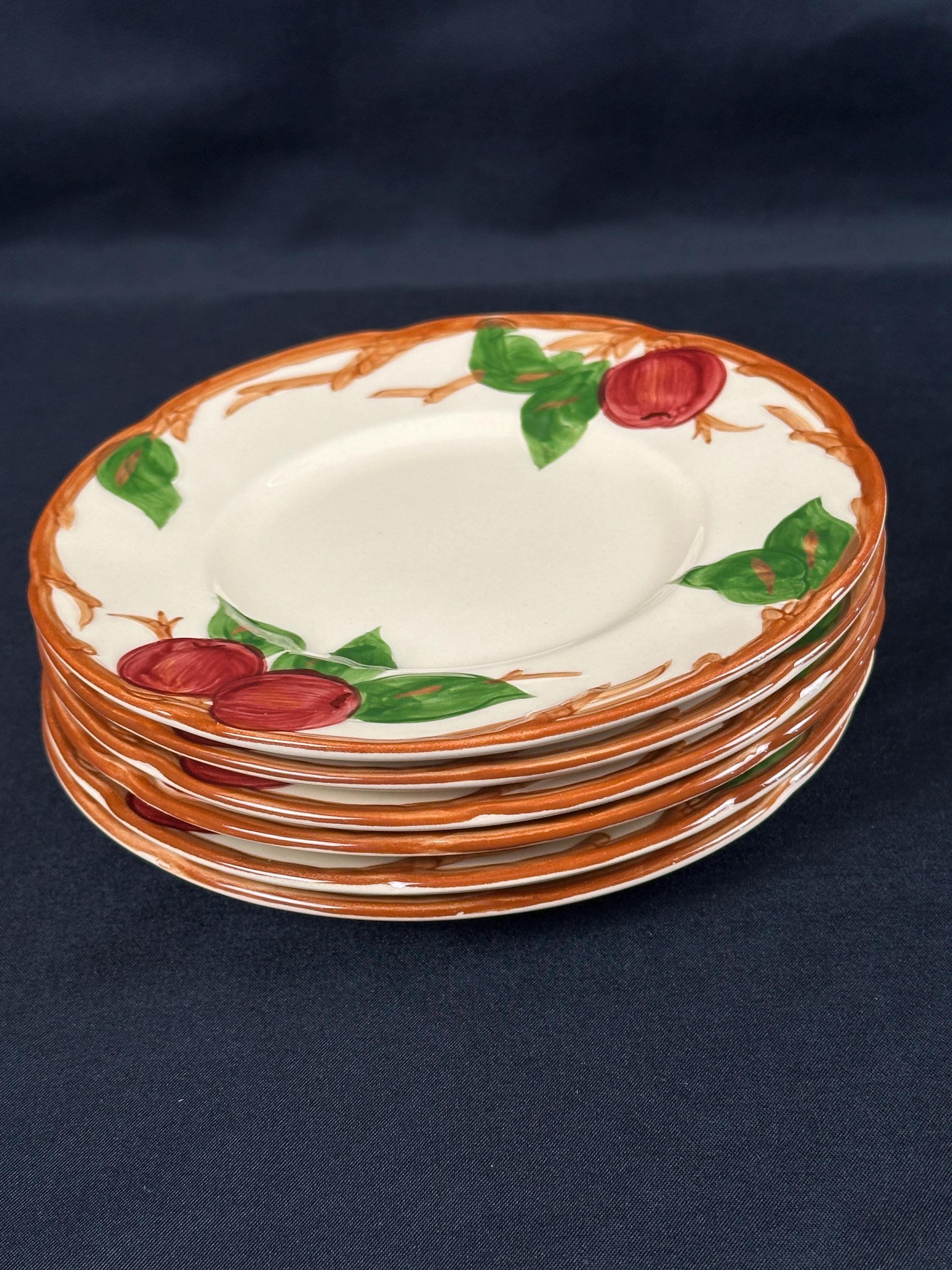 6 Franciscan Apple Bread Plates