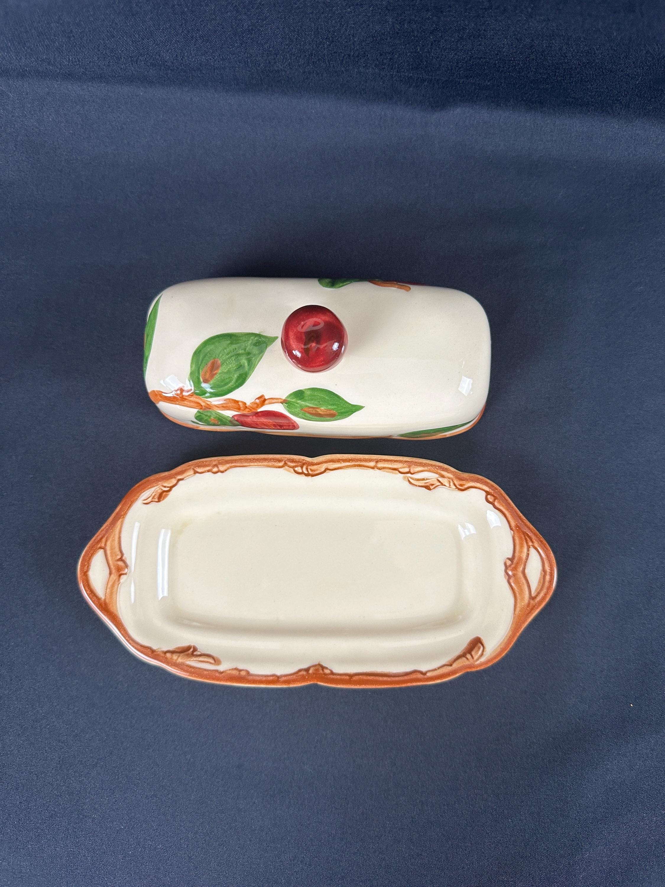 Franciscan Apple Covered Butter Dish USA