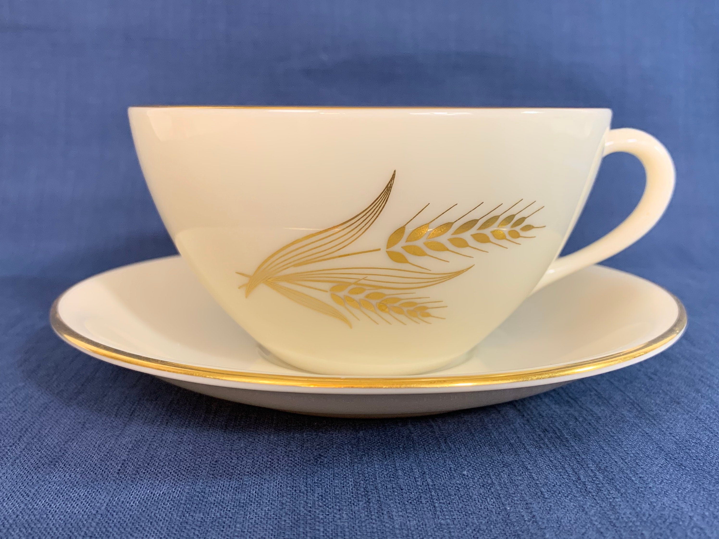 Lenox Wheat Rare Oversized Teacup and Saucer