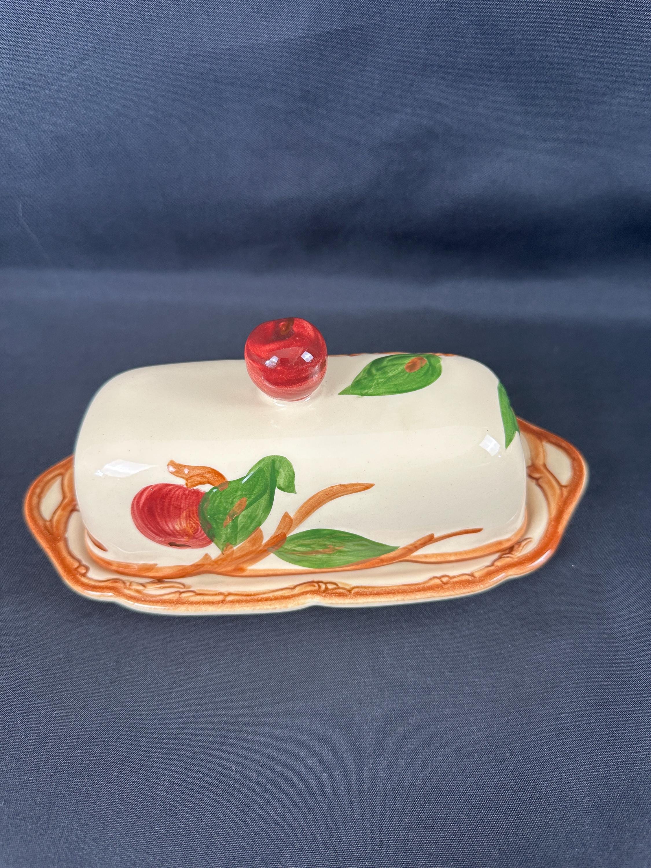 Franciscan Apple Covered Butter Dish USA