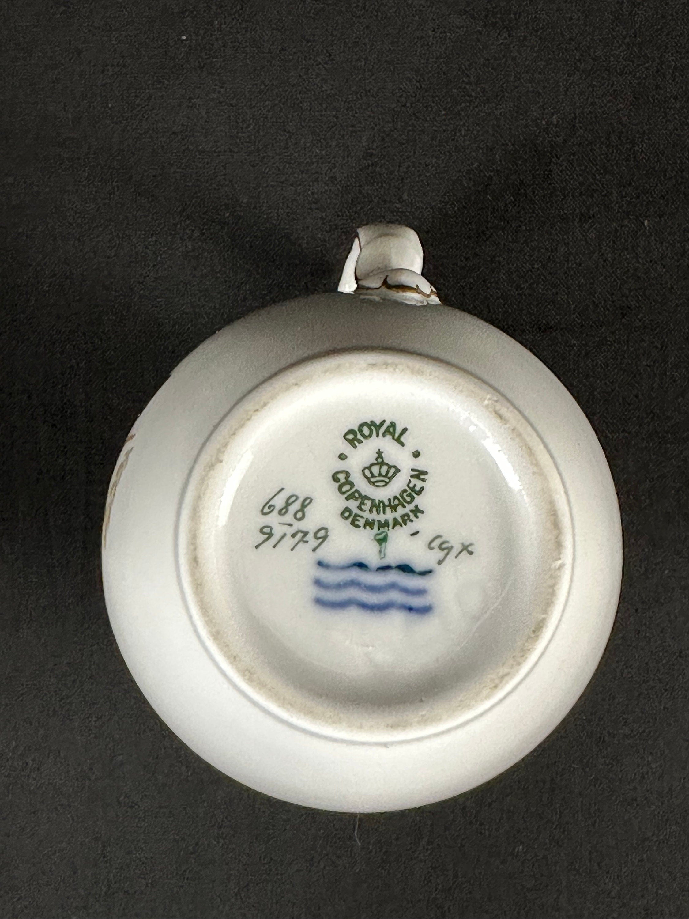 Royal Copenhagen Brown Rose Creamer