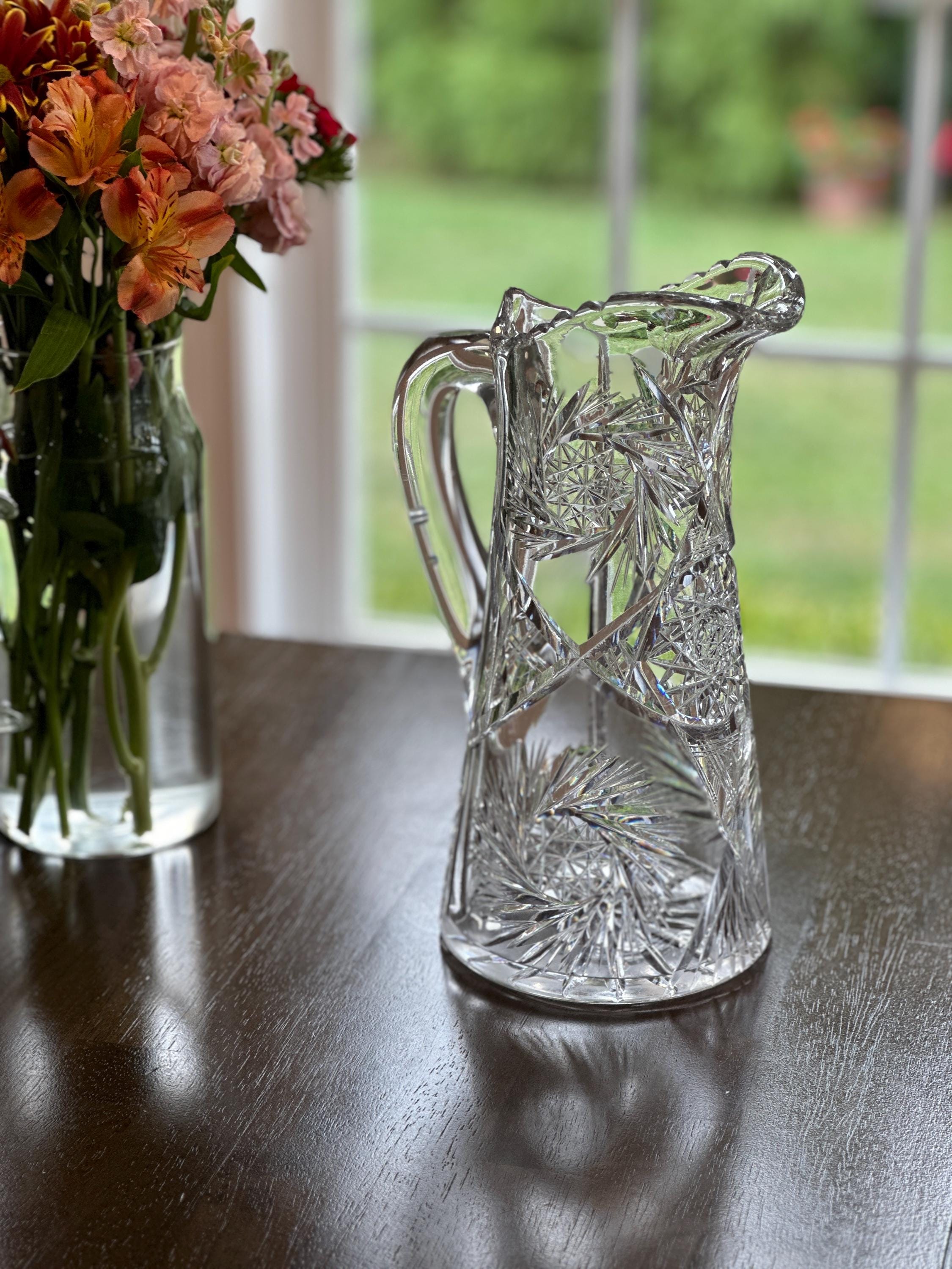 American Brilliant Cut Pitcher