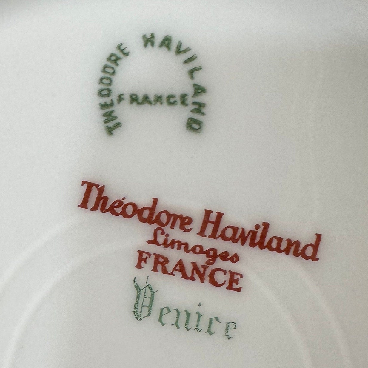Four Coupe Shaped Haviland Venice Soup Bowls