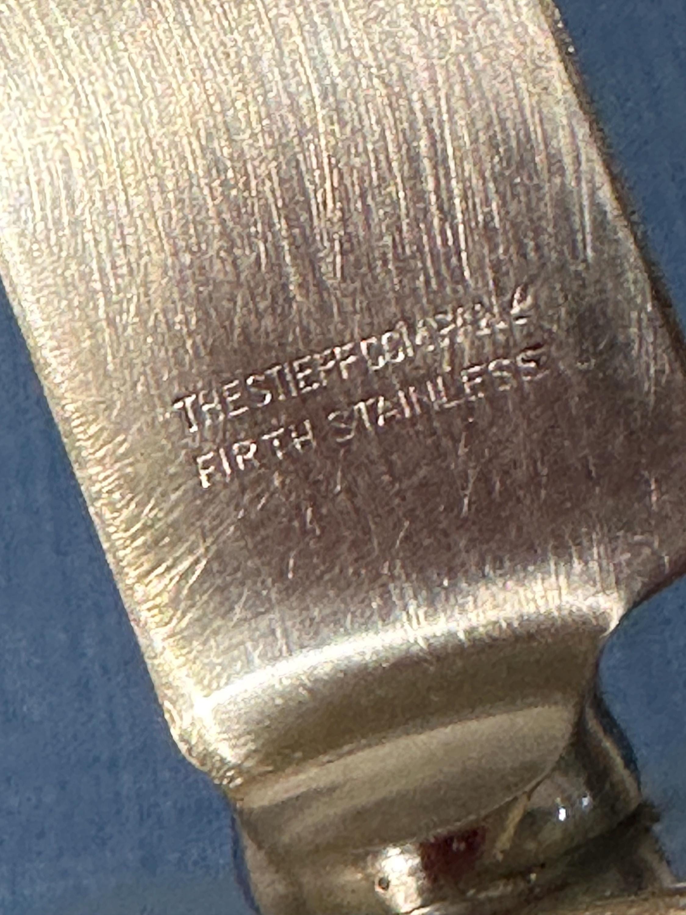Antique Stieff Sterling Forget Me Not carving set