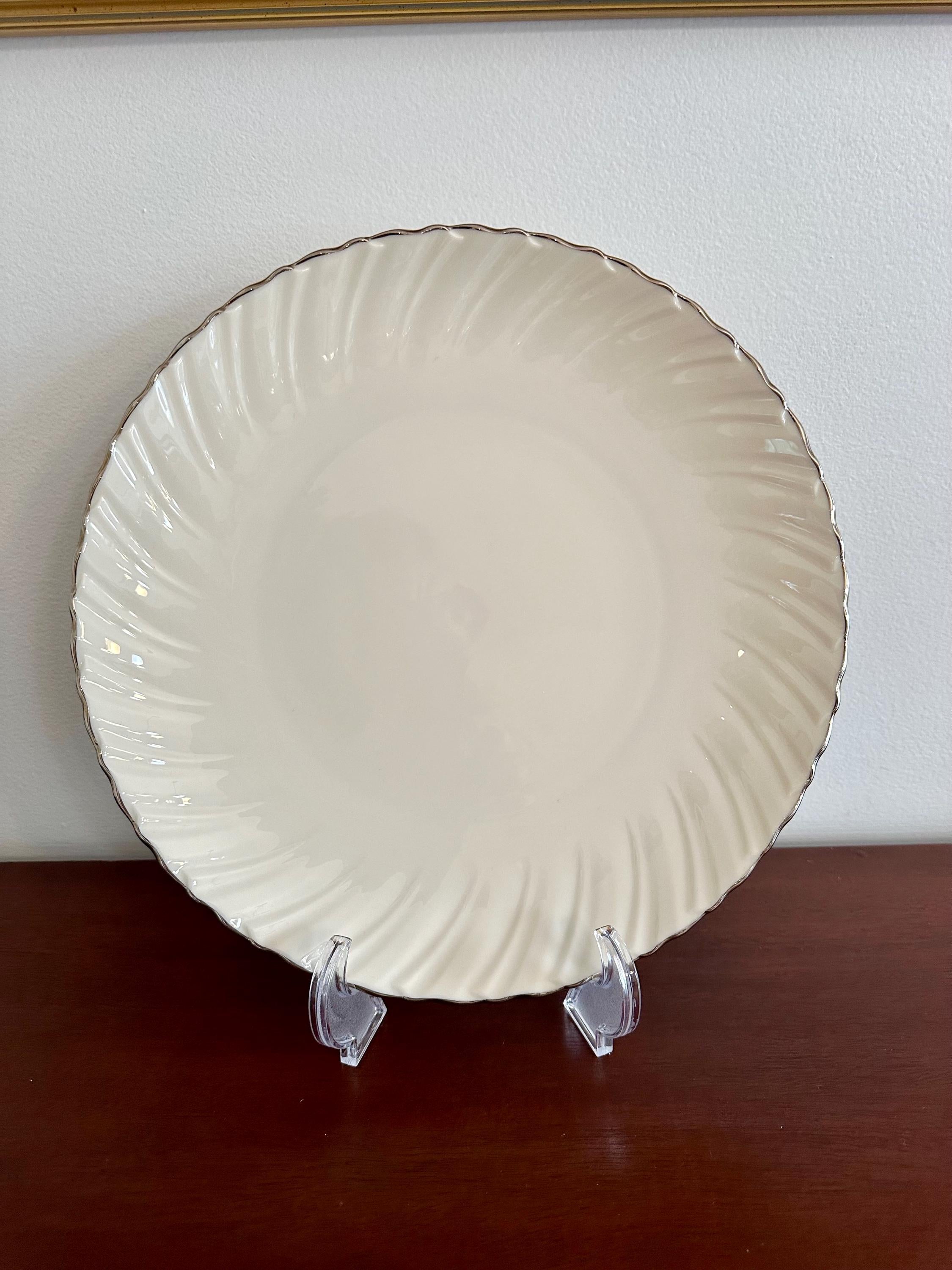 Lenox Weatherly Round Serving Platter Chop Plate
