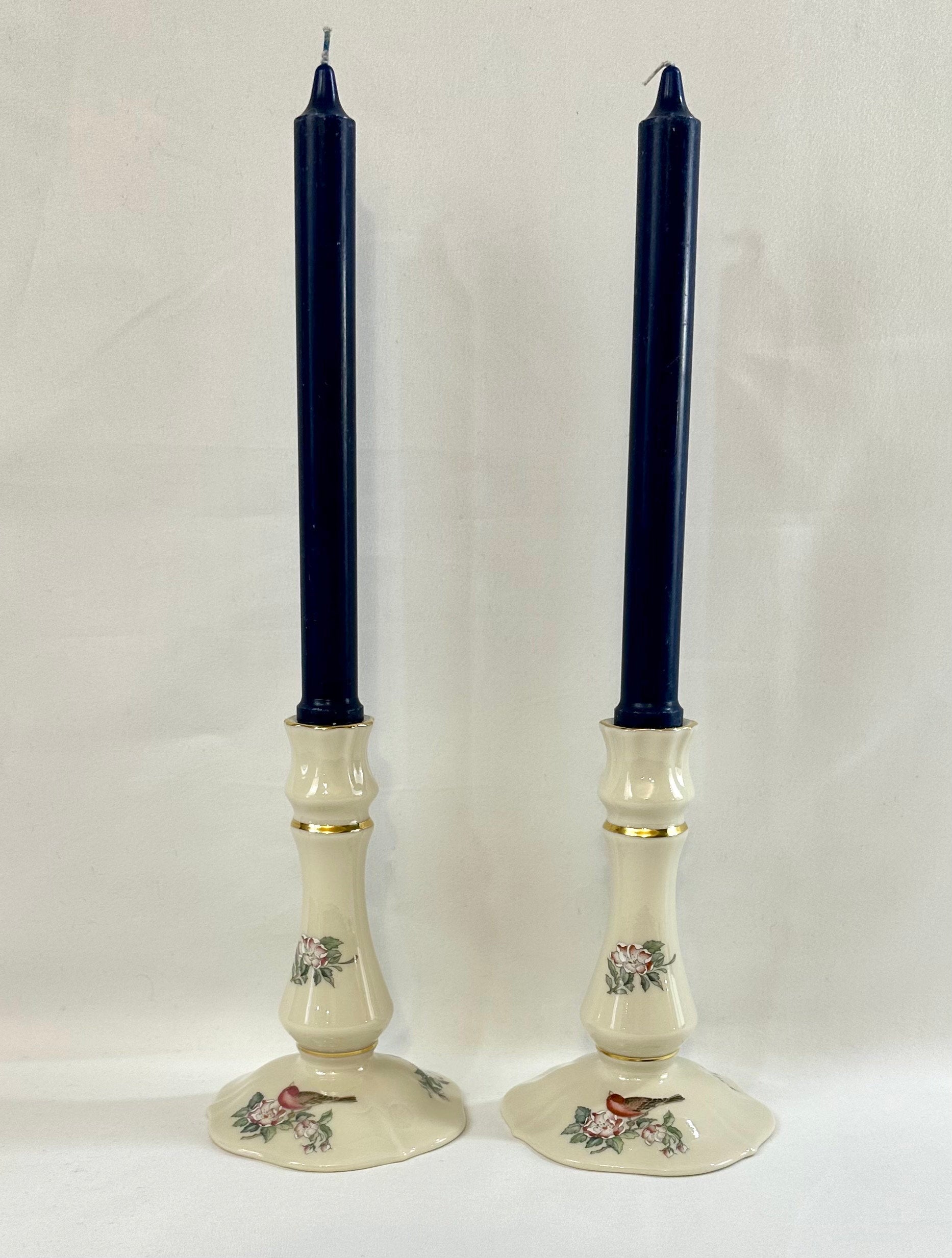 Pair of Lenox Serenade Candlesticks