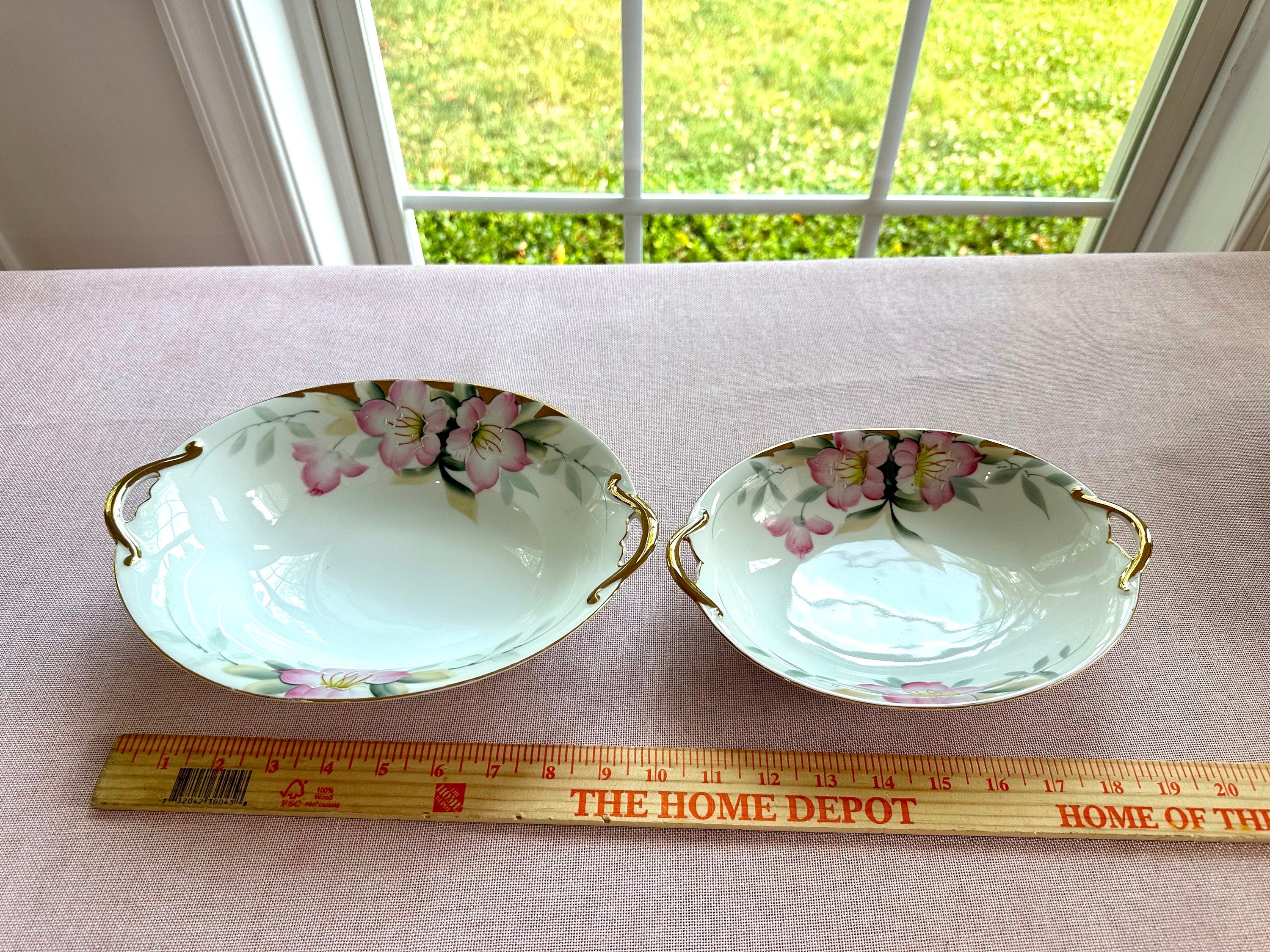 Antique Noritake Azalea Hand Painted Bowls