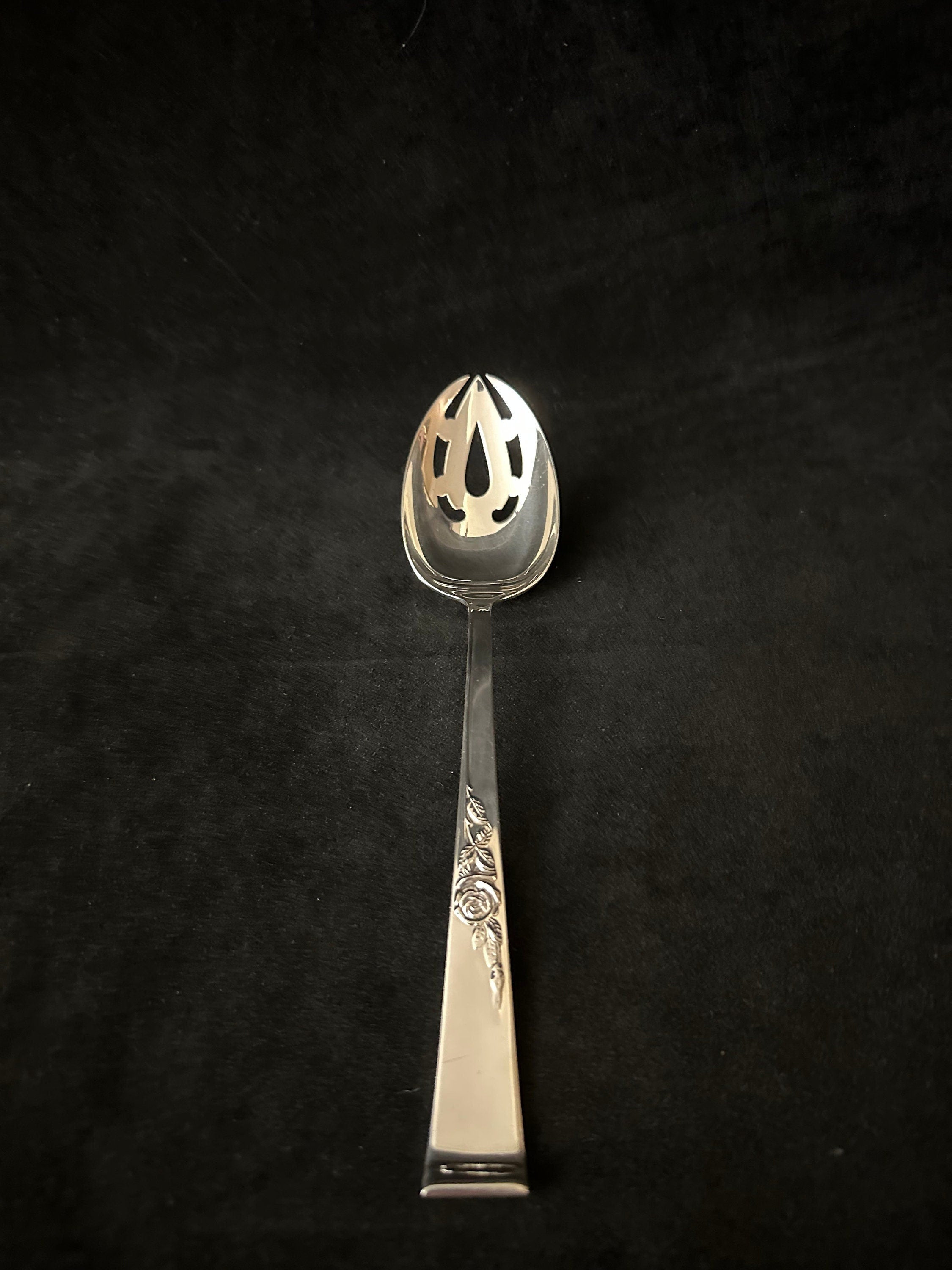 Reed and Barton Classic Rose Serving Spoon