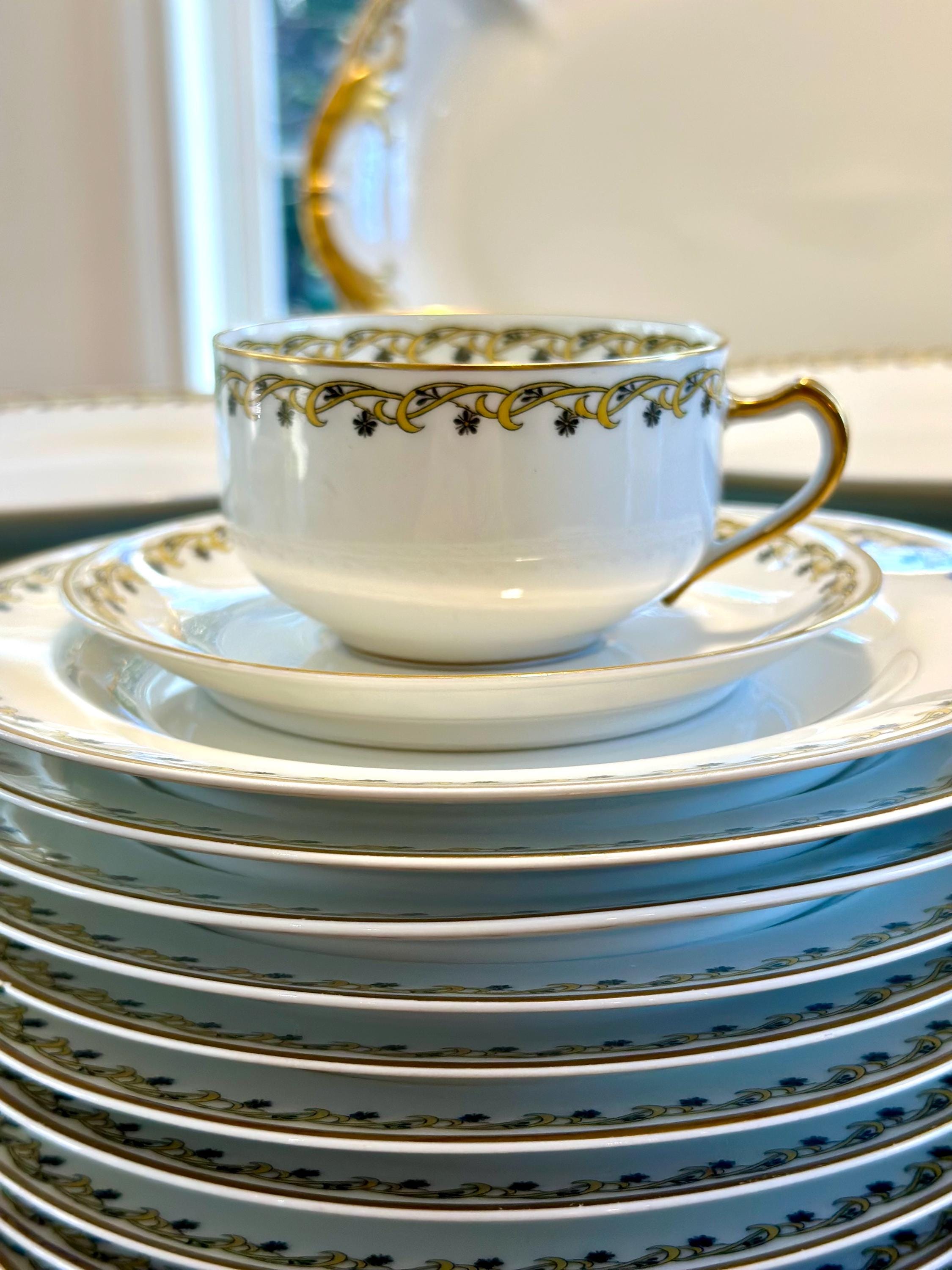 Haviland Limoges Large Set of Antique French China