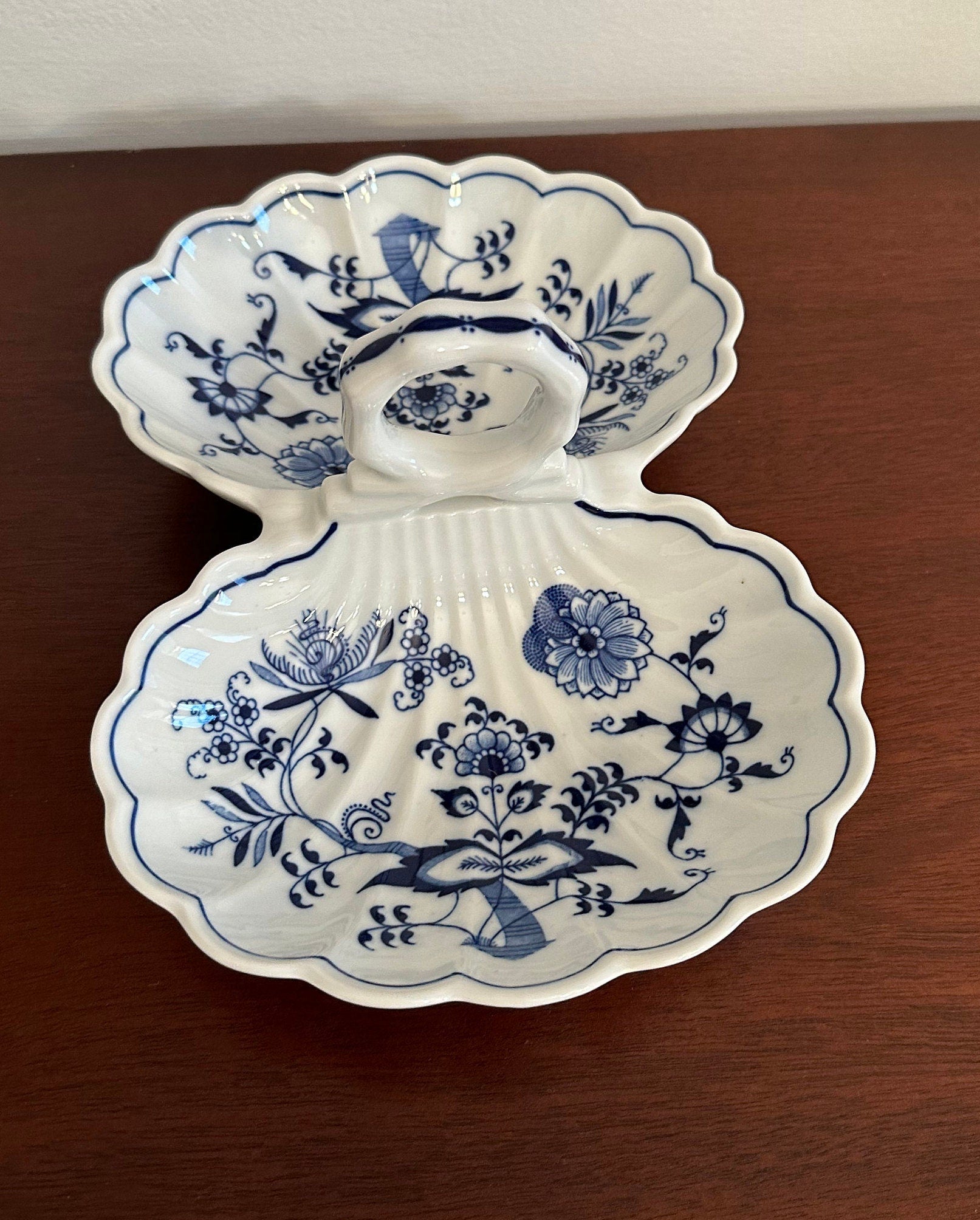 Blue Danube 2 part Relish with Handle Larger Size