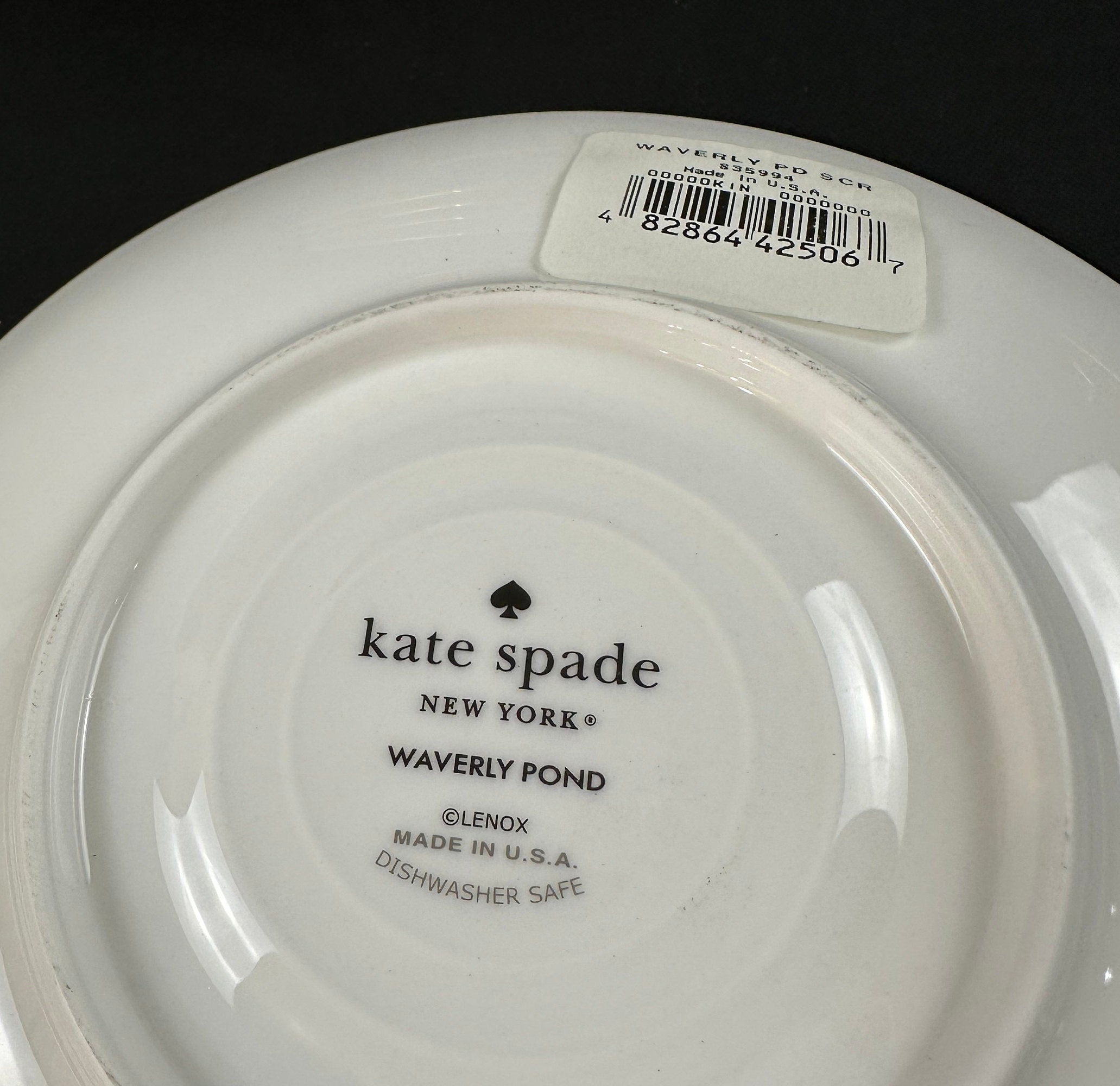 6 Lenox Waverly Pond Saucers