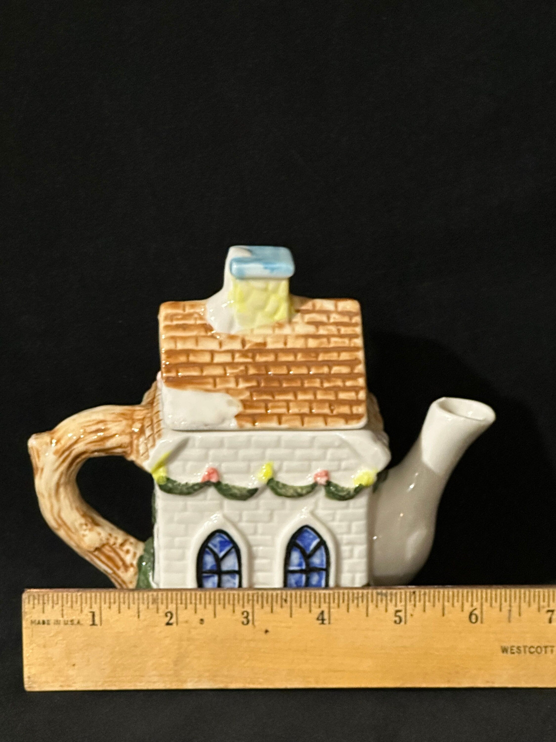 Church at Christmas Time Teapot