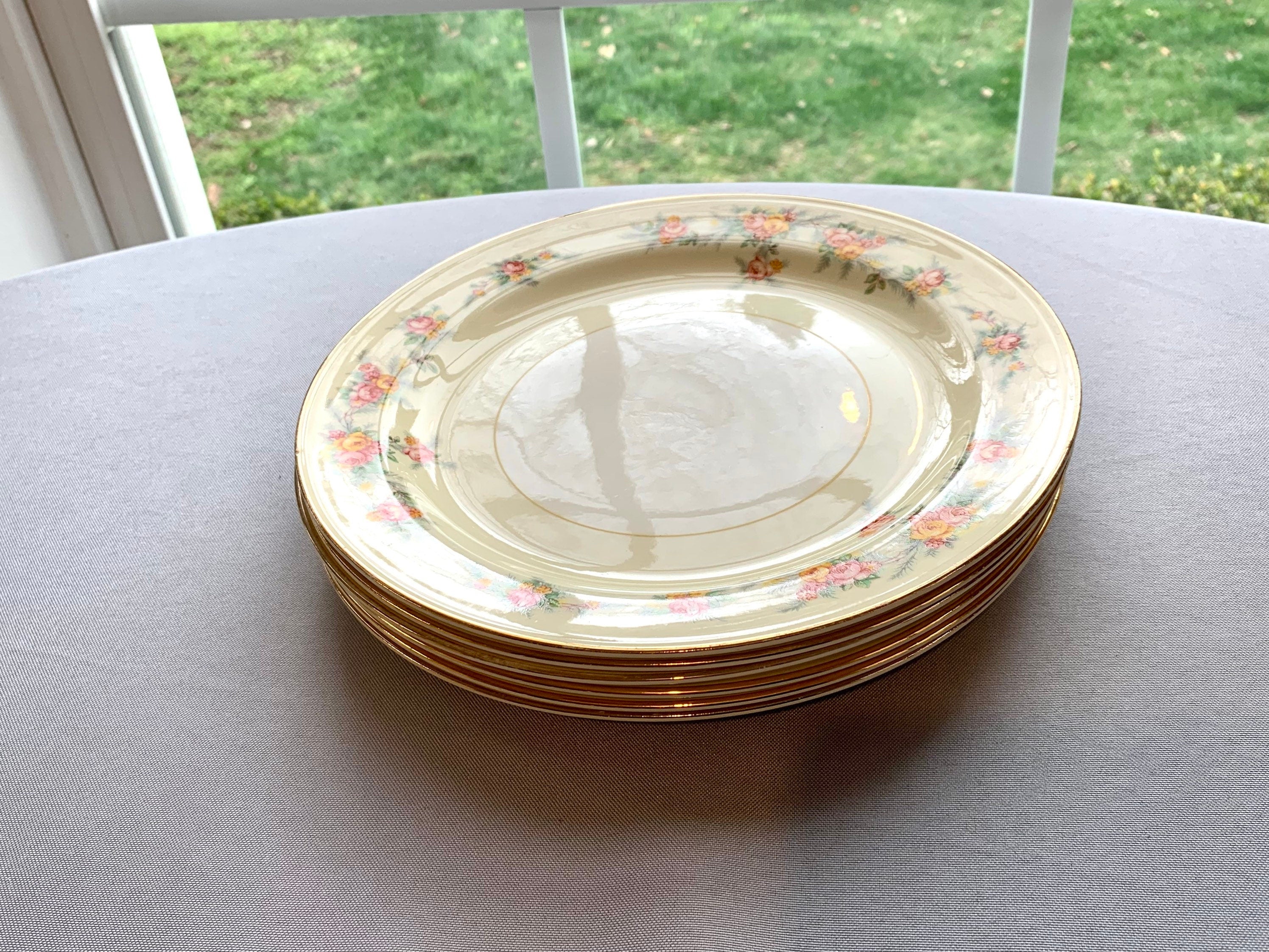 A set of Homer Laughlin Ferndale Luncheon plates