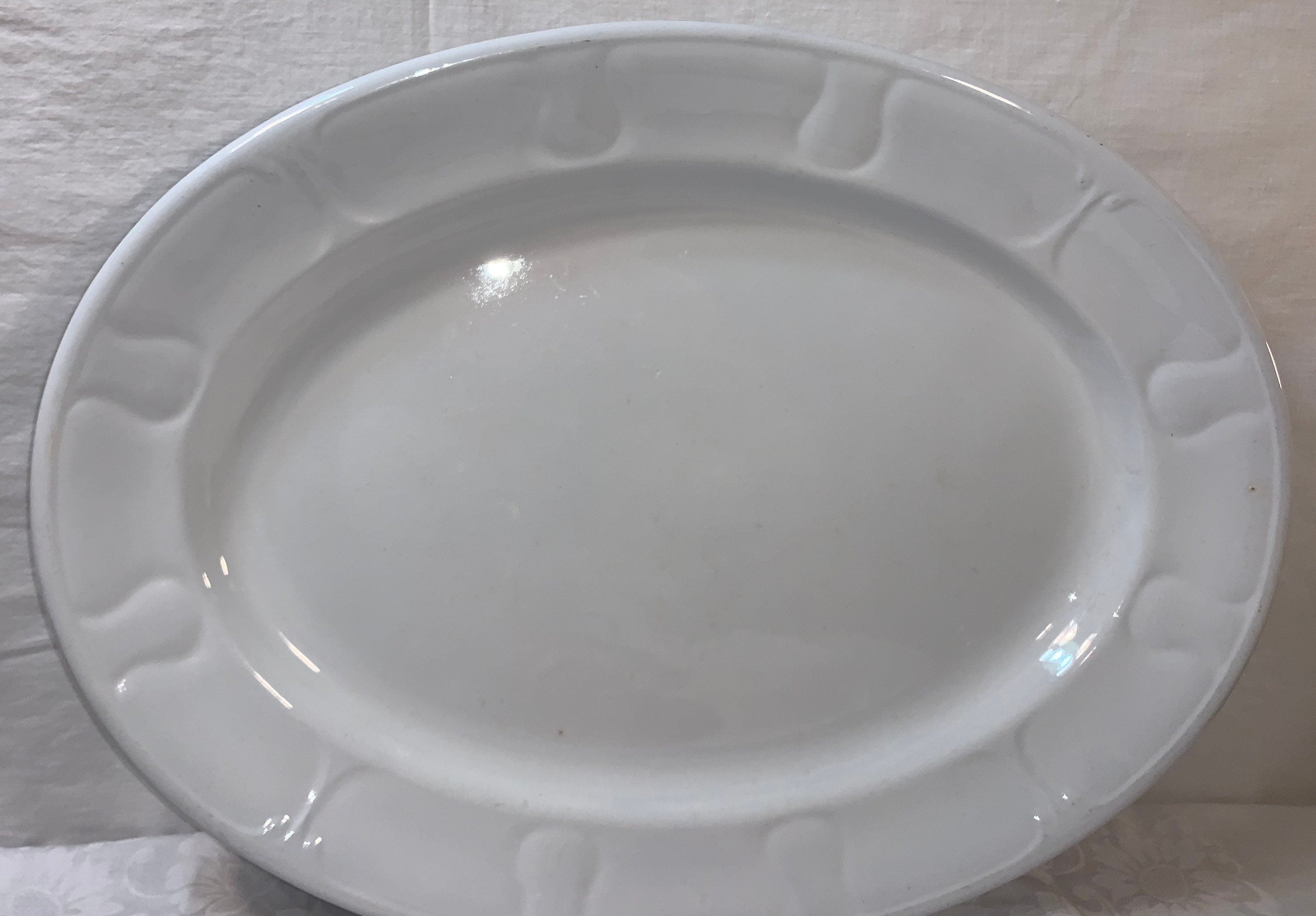 Antique circa 1850 Very Large Jacob Furnivals Platter