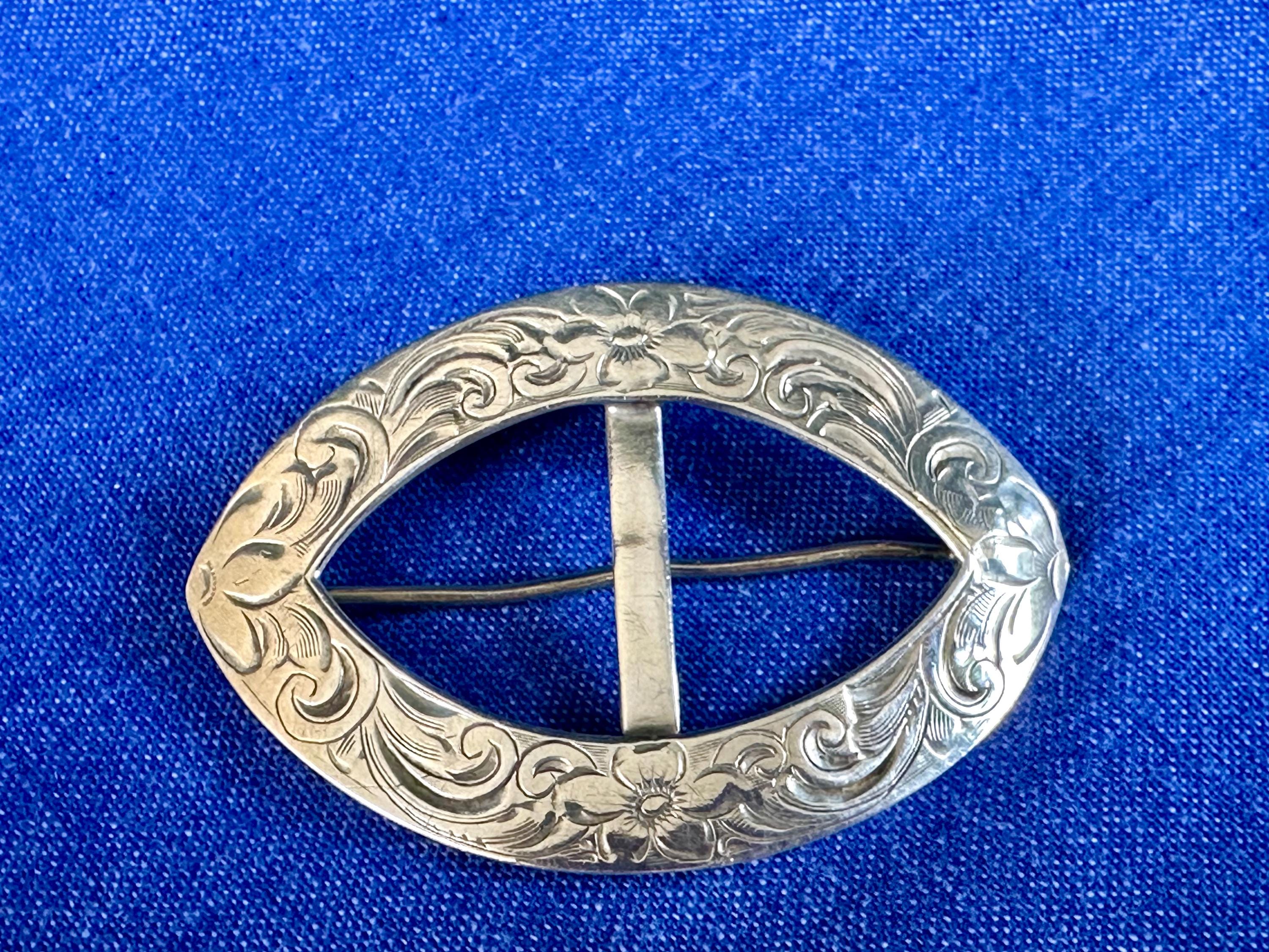 Antique Tiffany Sterling Silver Brooch