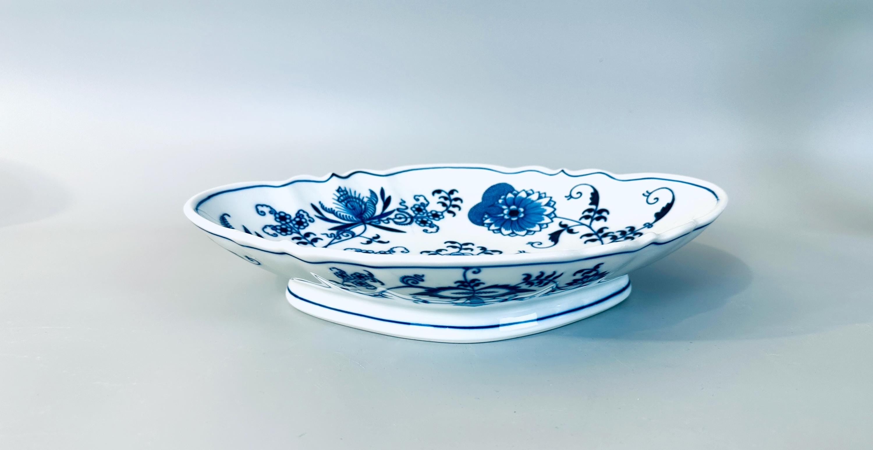 Blue Danube Large Shallow Diamond Shaped Bowl Chinese Style Bowl