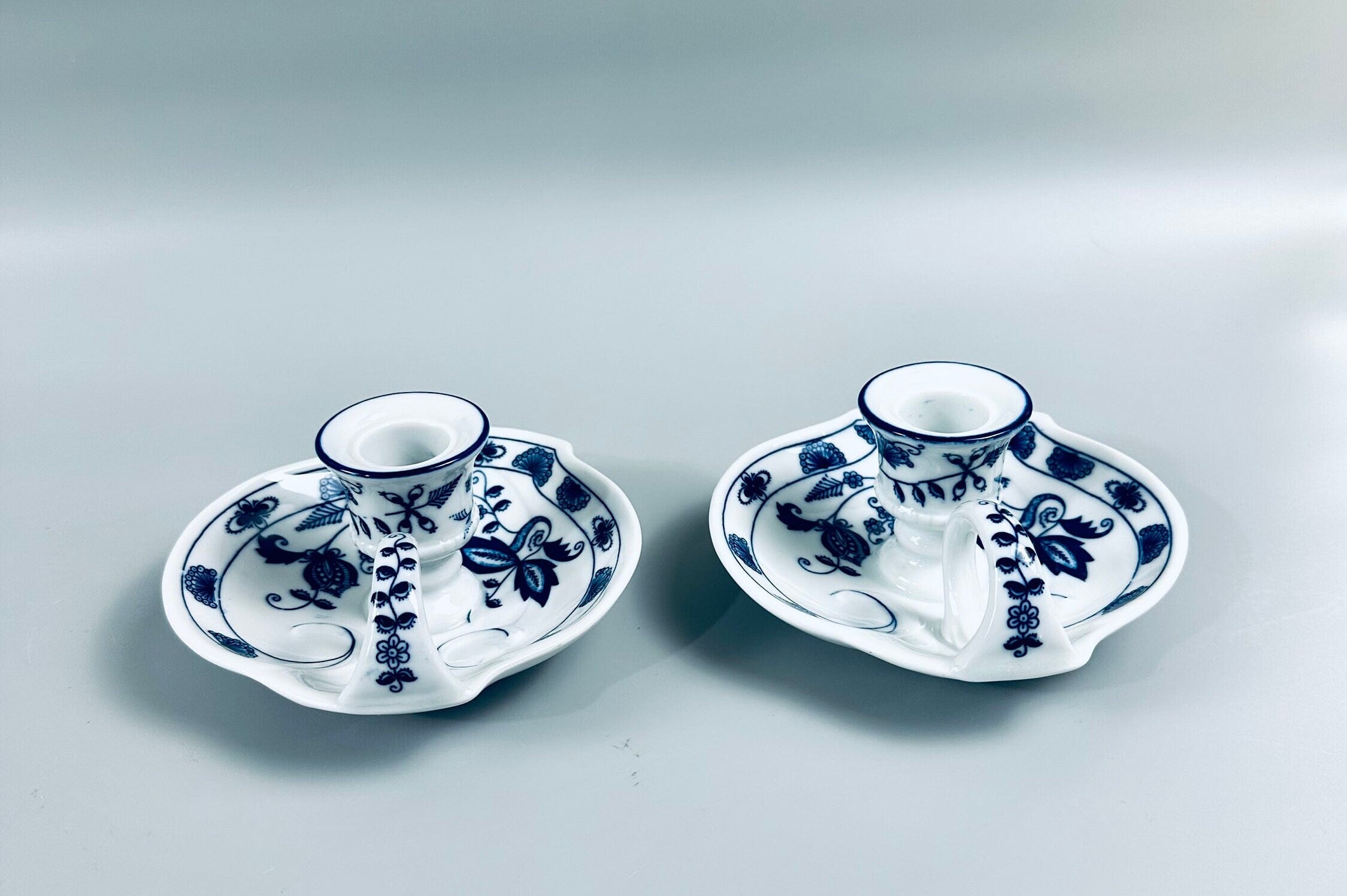 Blue Onion Candle Holders by Brandenburg