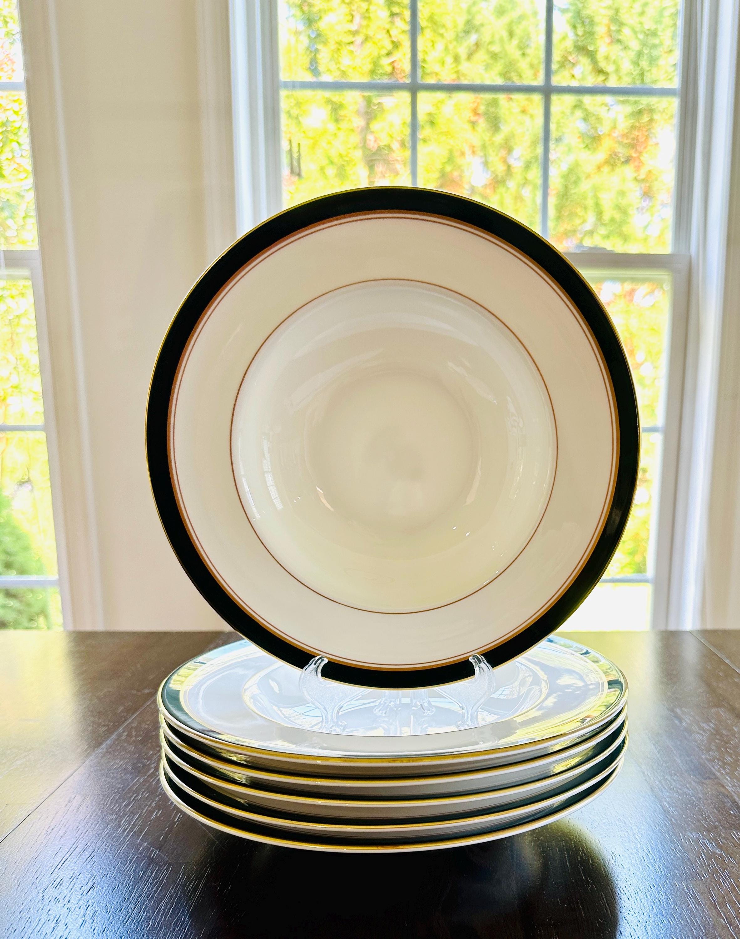 6 Royal Worcester Howard Leather Green Soup Bowls
