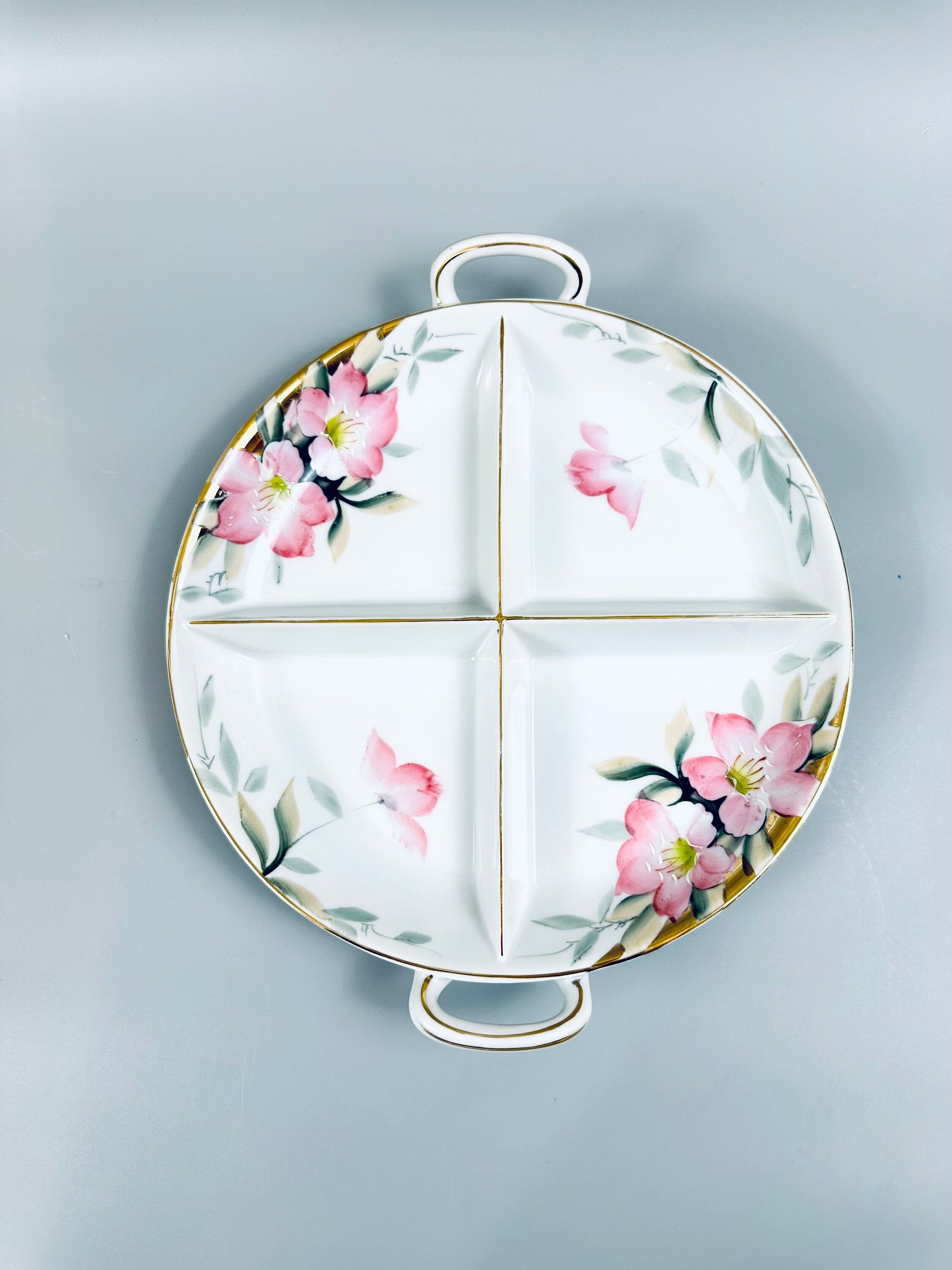 Antique Noritake 4 Part Relish Plate