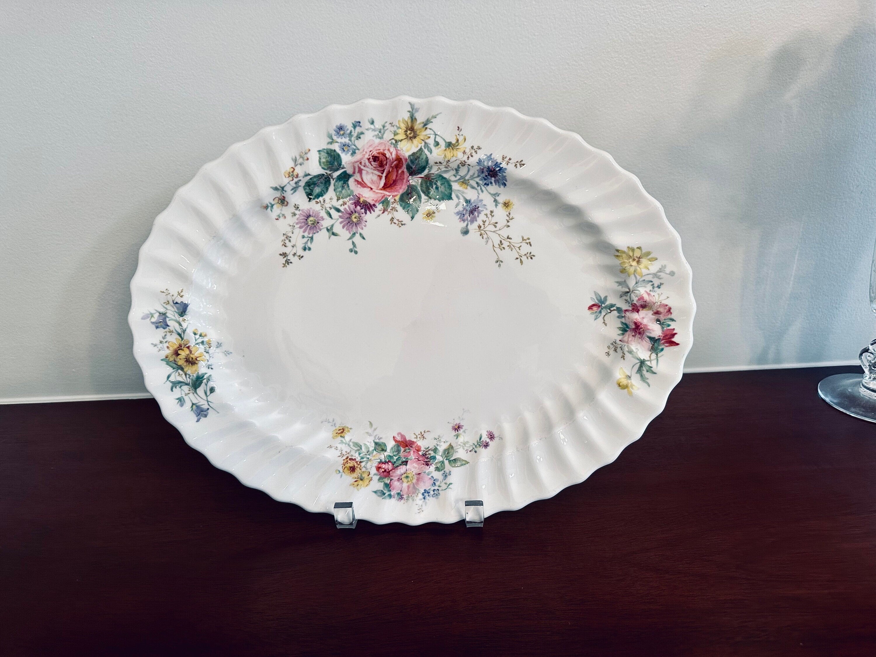Large Arcadia Scalloped Platter by Royal Doulton