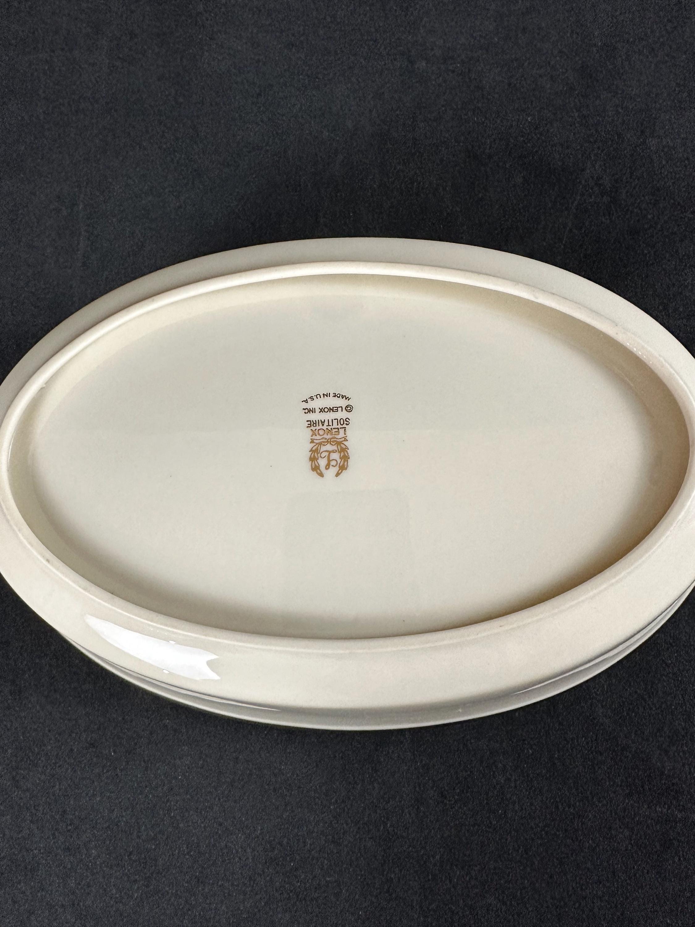 Lenox Solitaire Large Oval Serving Bowl
