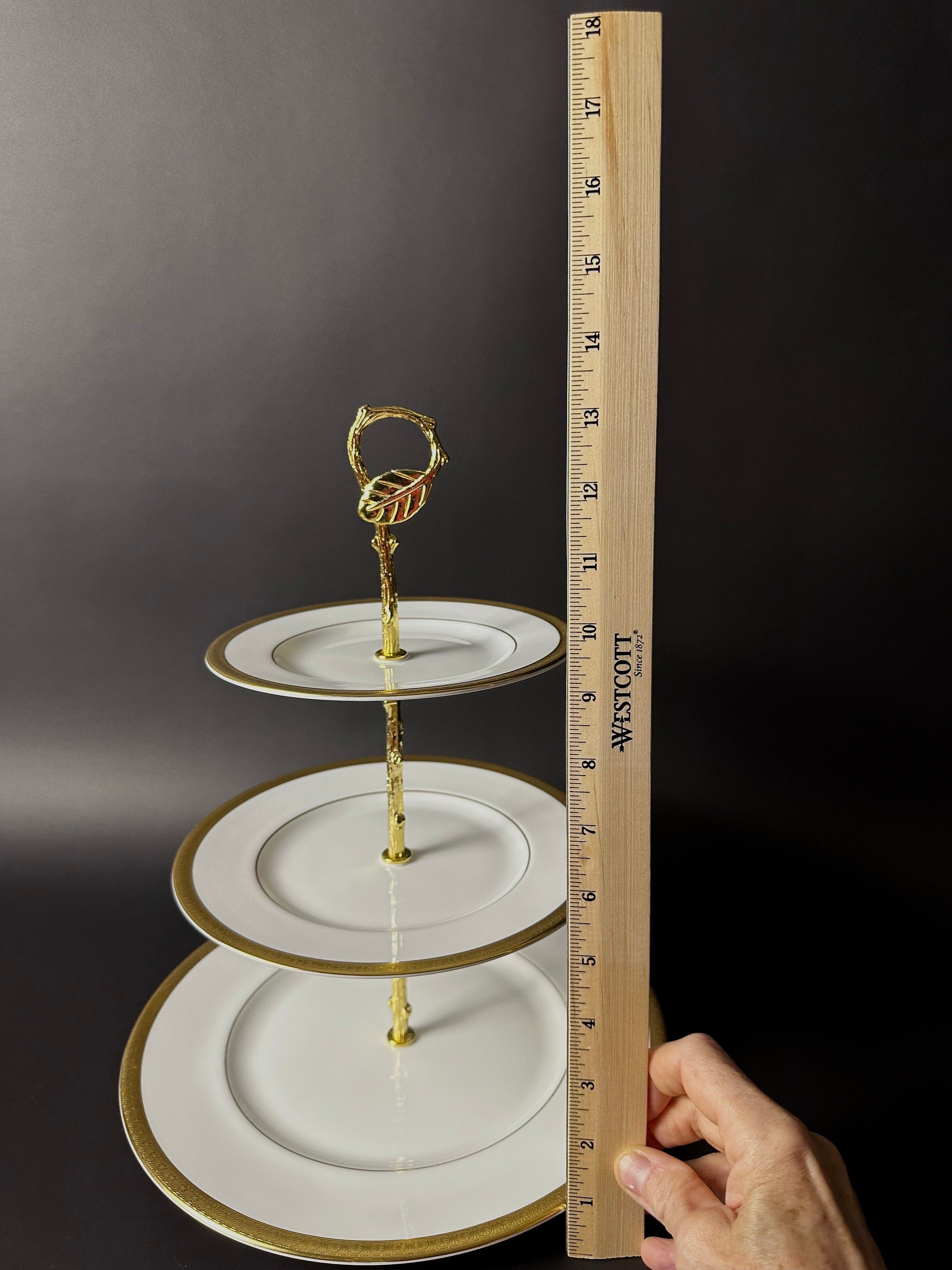 Royal Doulton Royal Gold 3 Tiered Server/Tidbit Tray