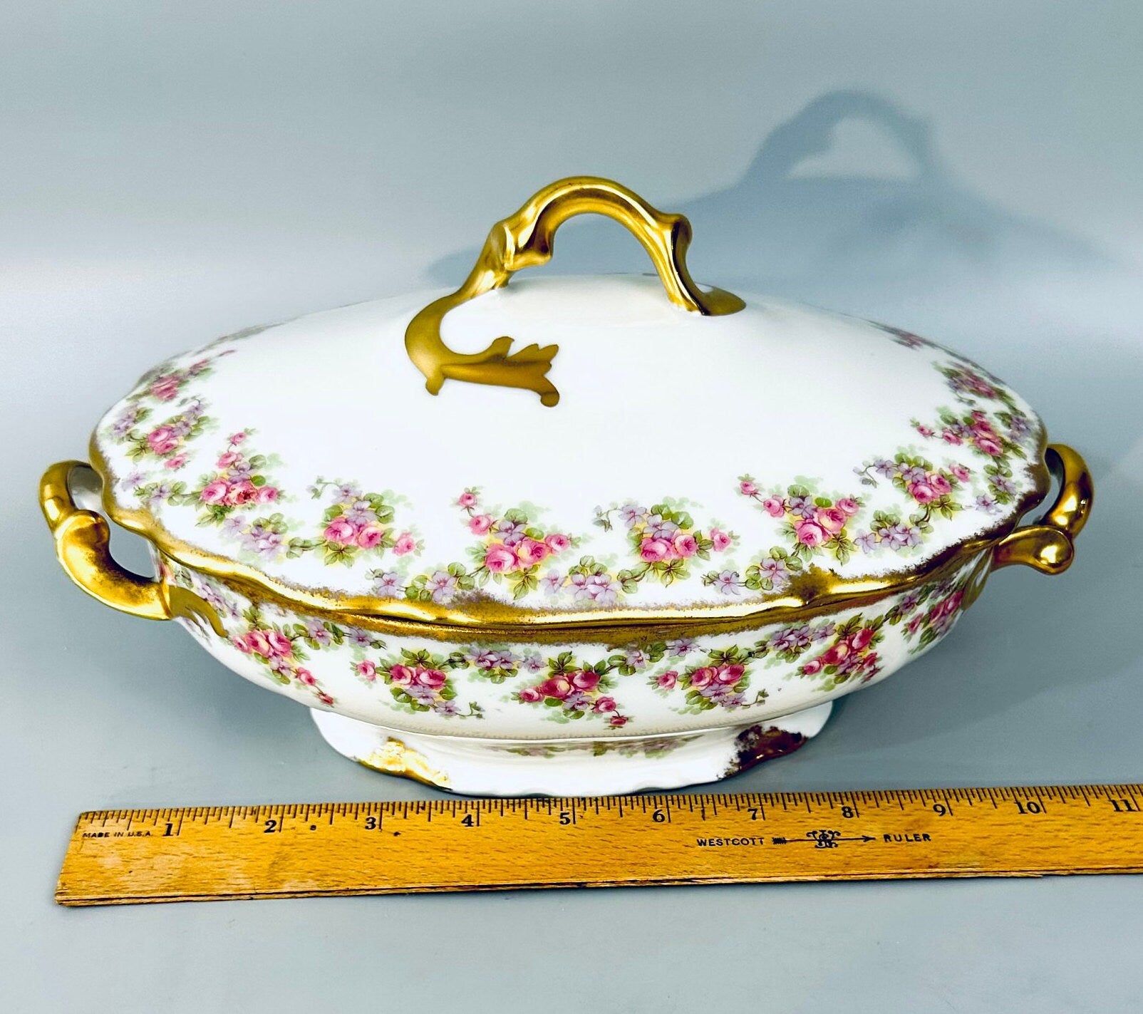 Elite Limoges Bridal Wreath Covered Bowl by Bawo and Dotter