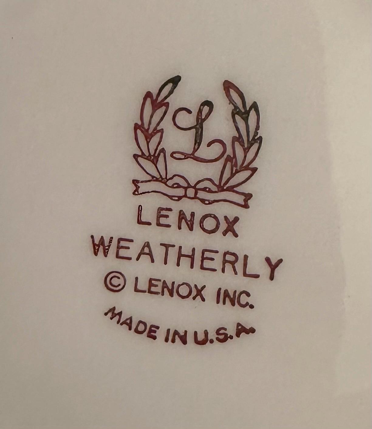 7 Lenox Weatherly Coupe Cereal Bowls