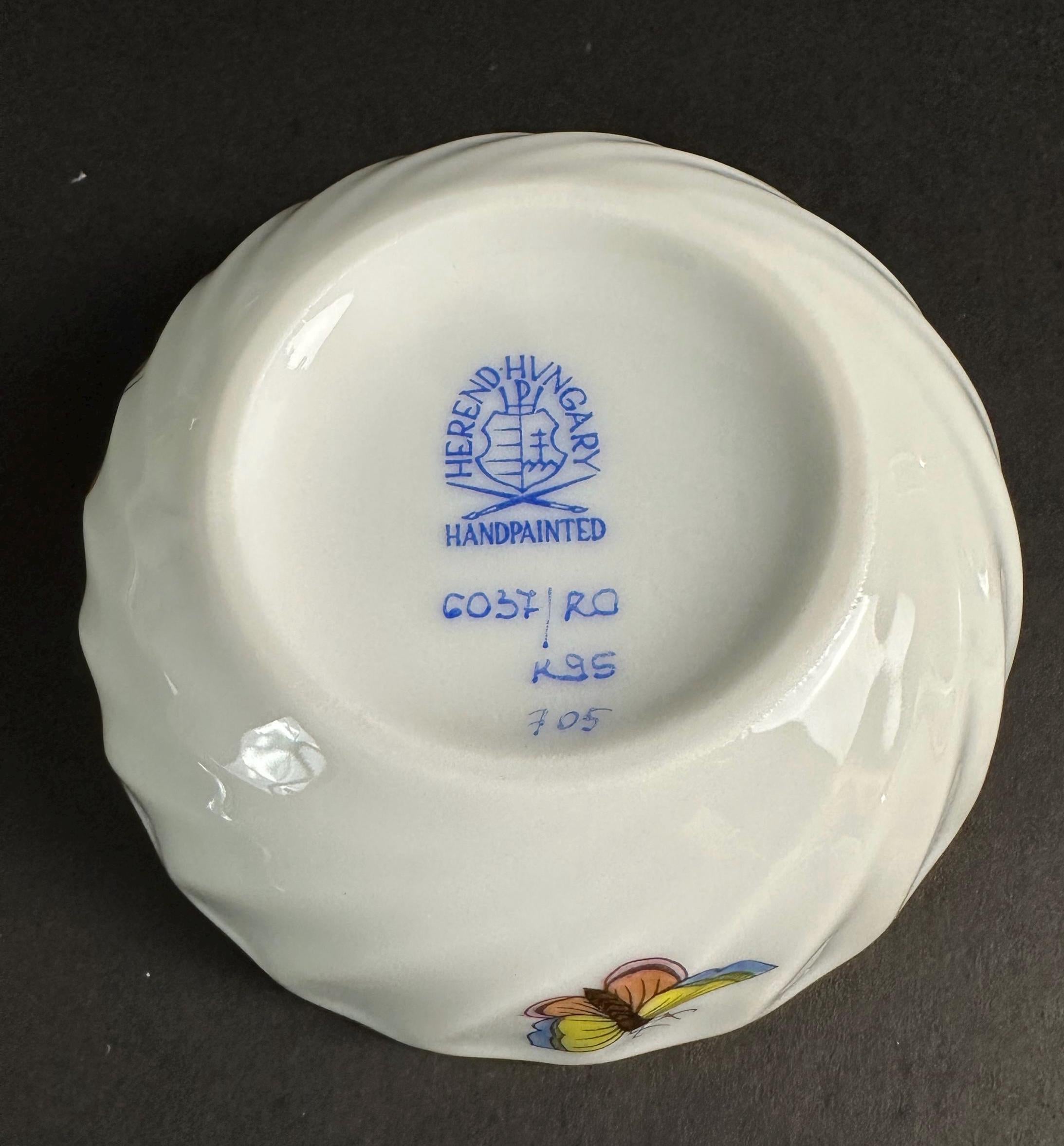 Herend Rothchilds Bird Trinket Box
