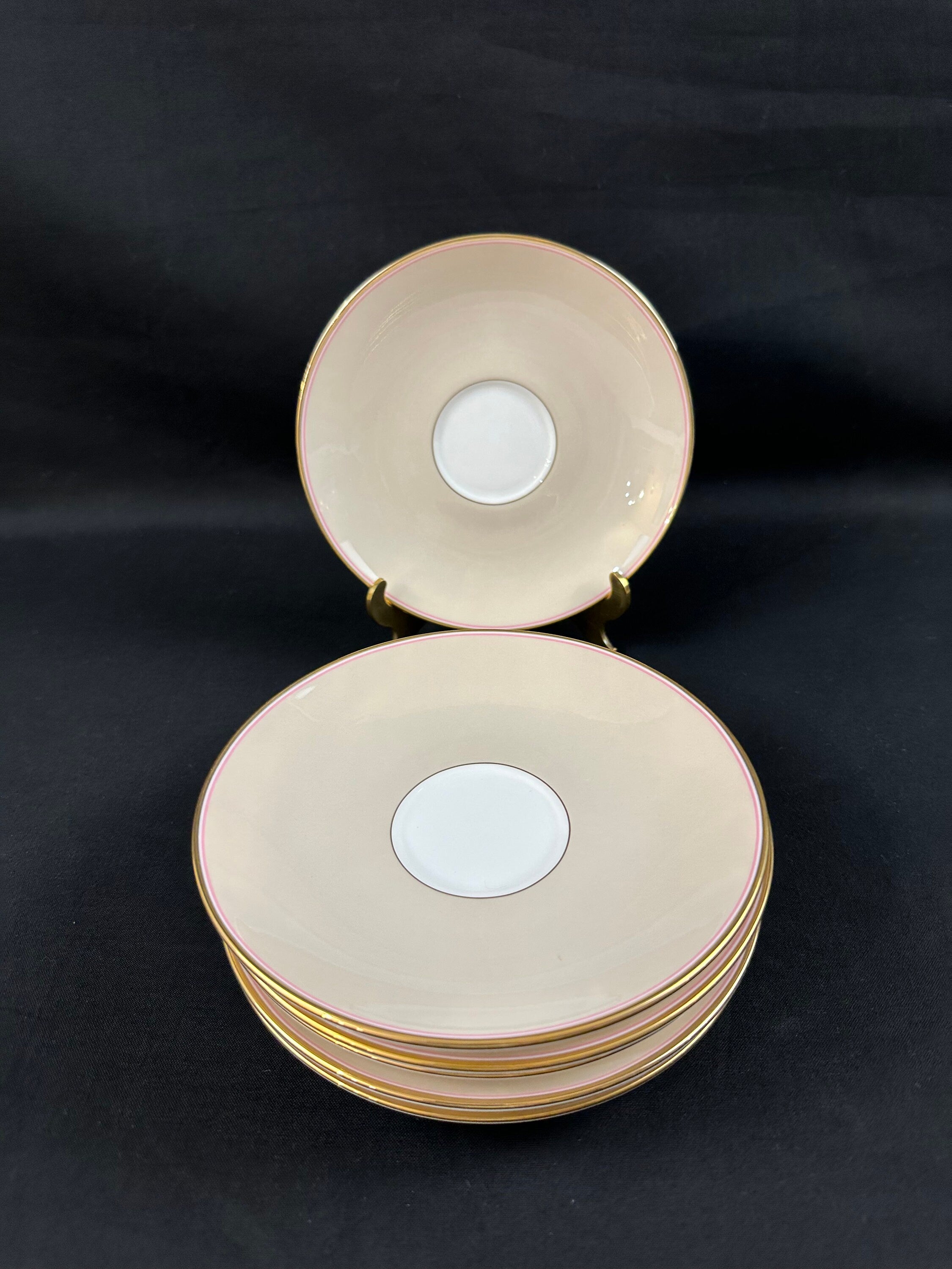 6 Lenox Waverly Pond Saucers