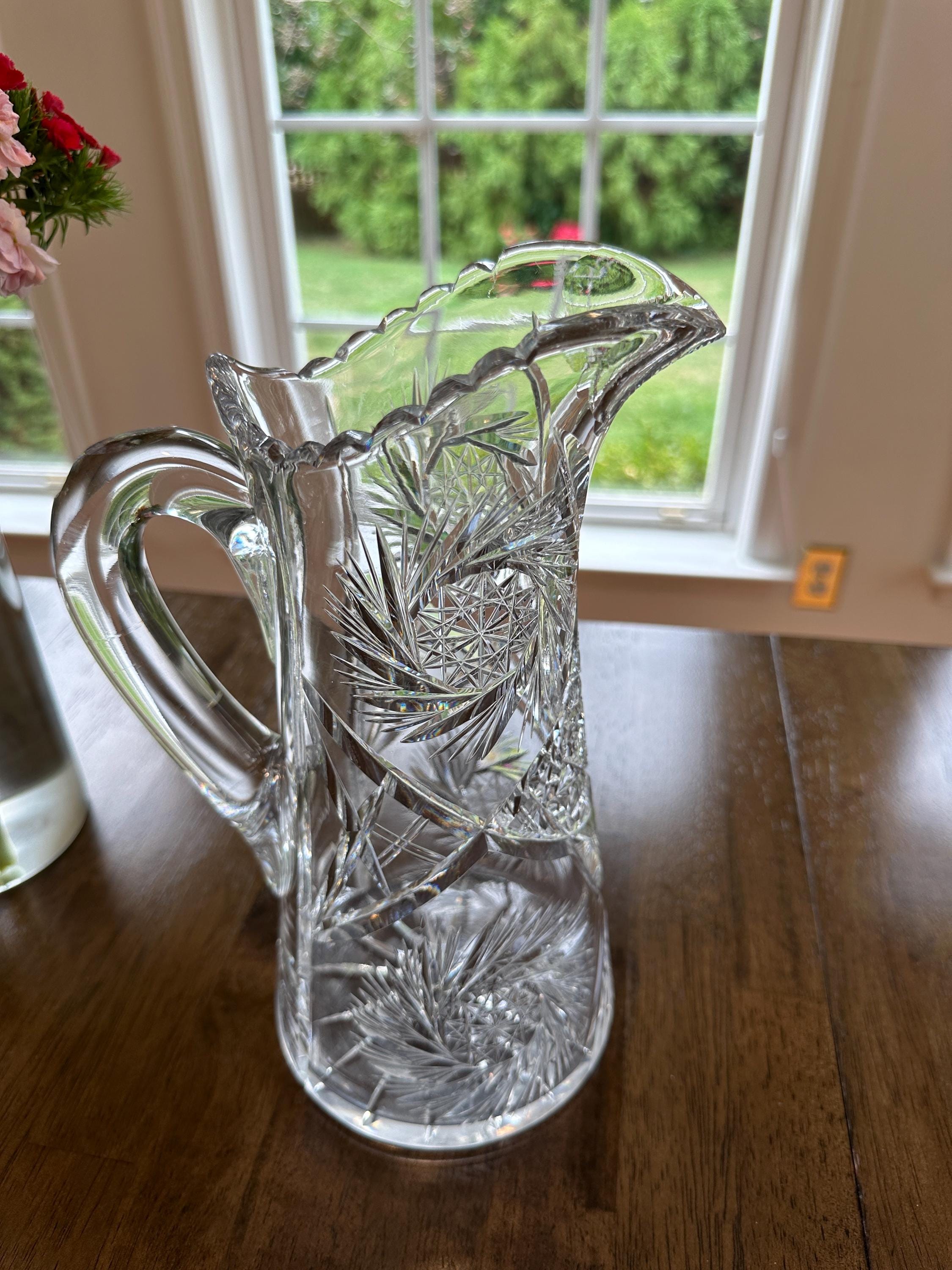 American Brilliant Cut Pitcher