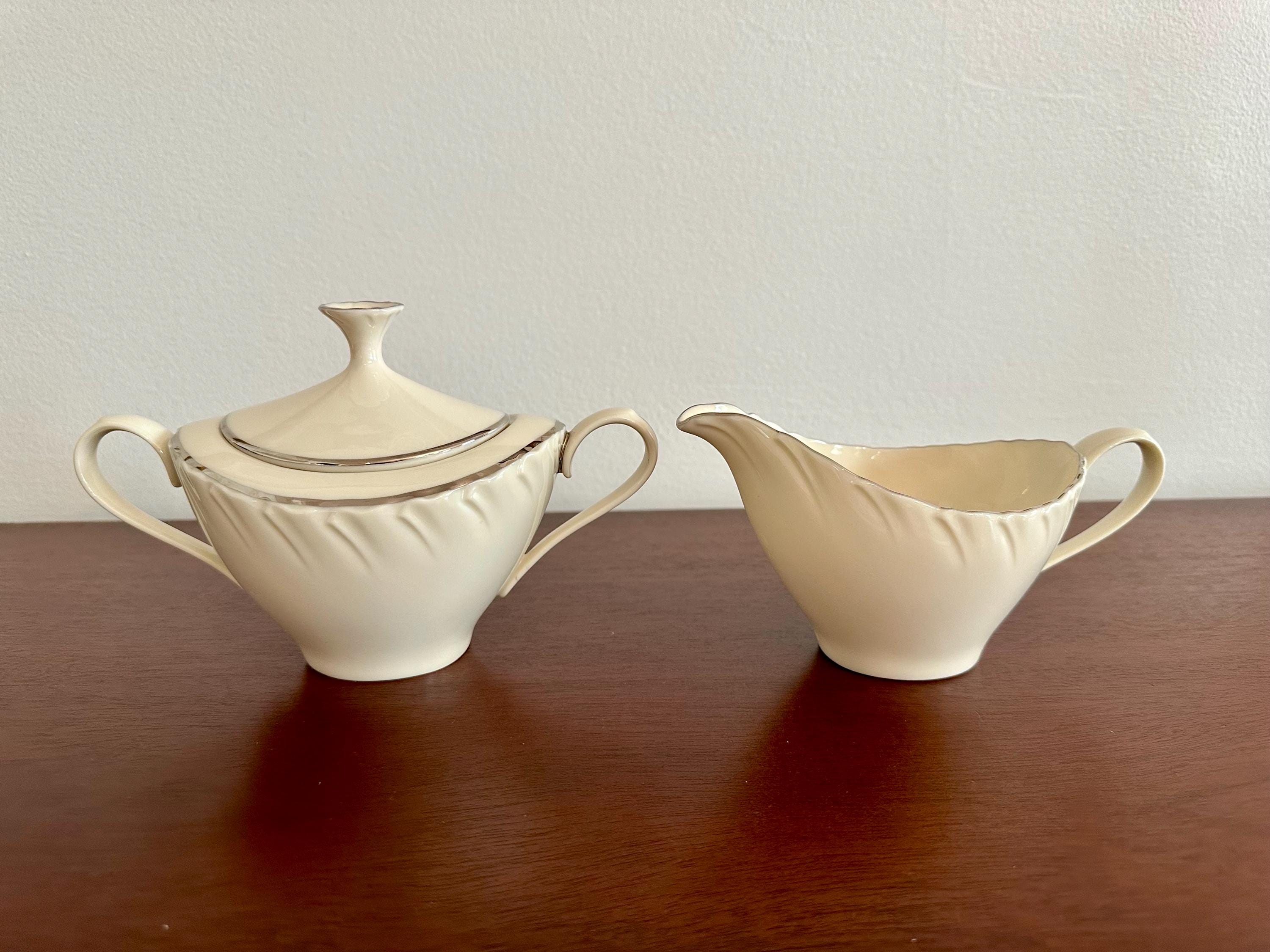 Lenox Weatherly Creamer and Sugar Bowl