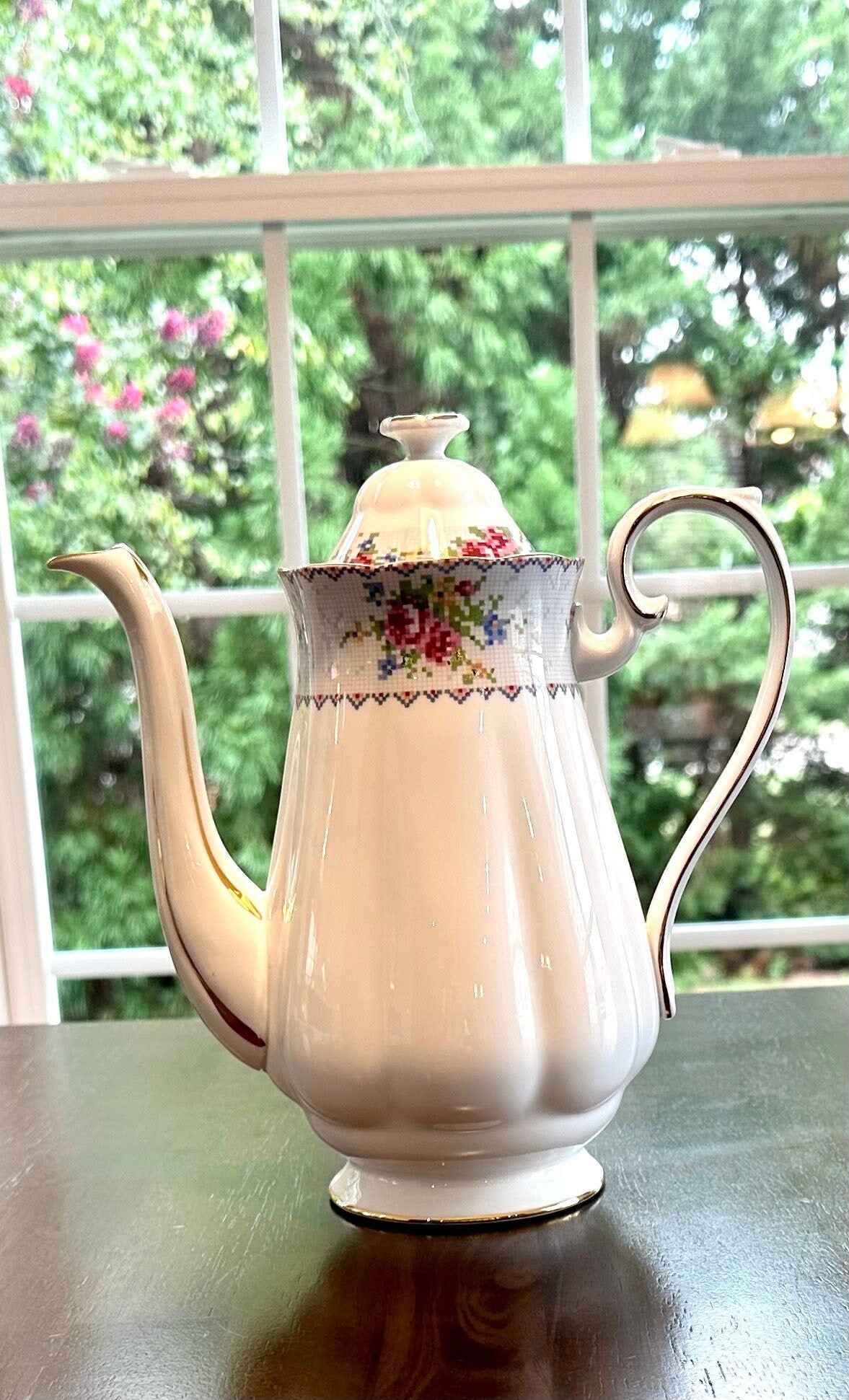 Royal Albert Petite Point Coffee Pot