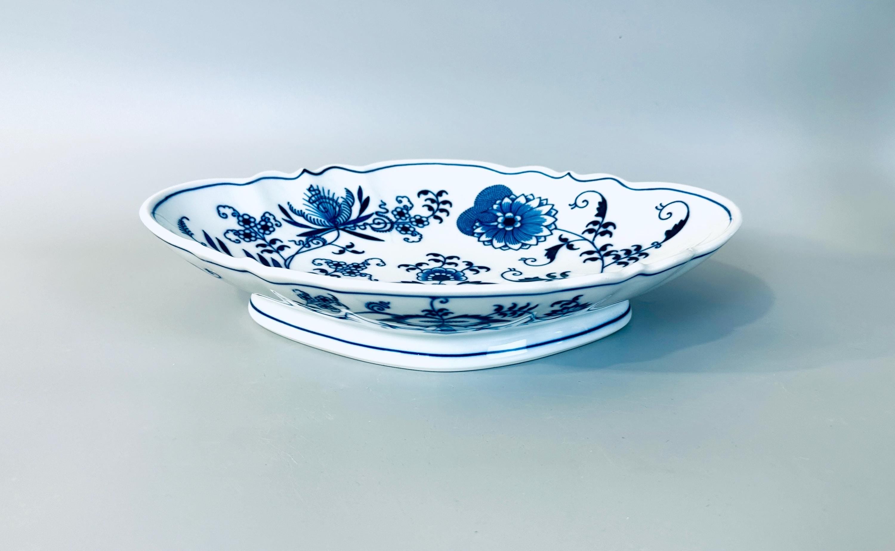 Blue Danube Large Shallow Diamond Shaped Bowl Chinese Style Bowl