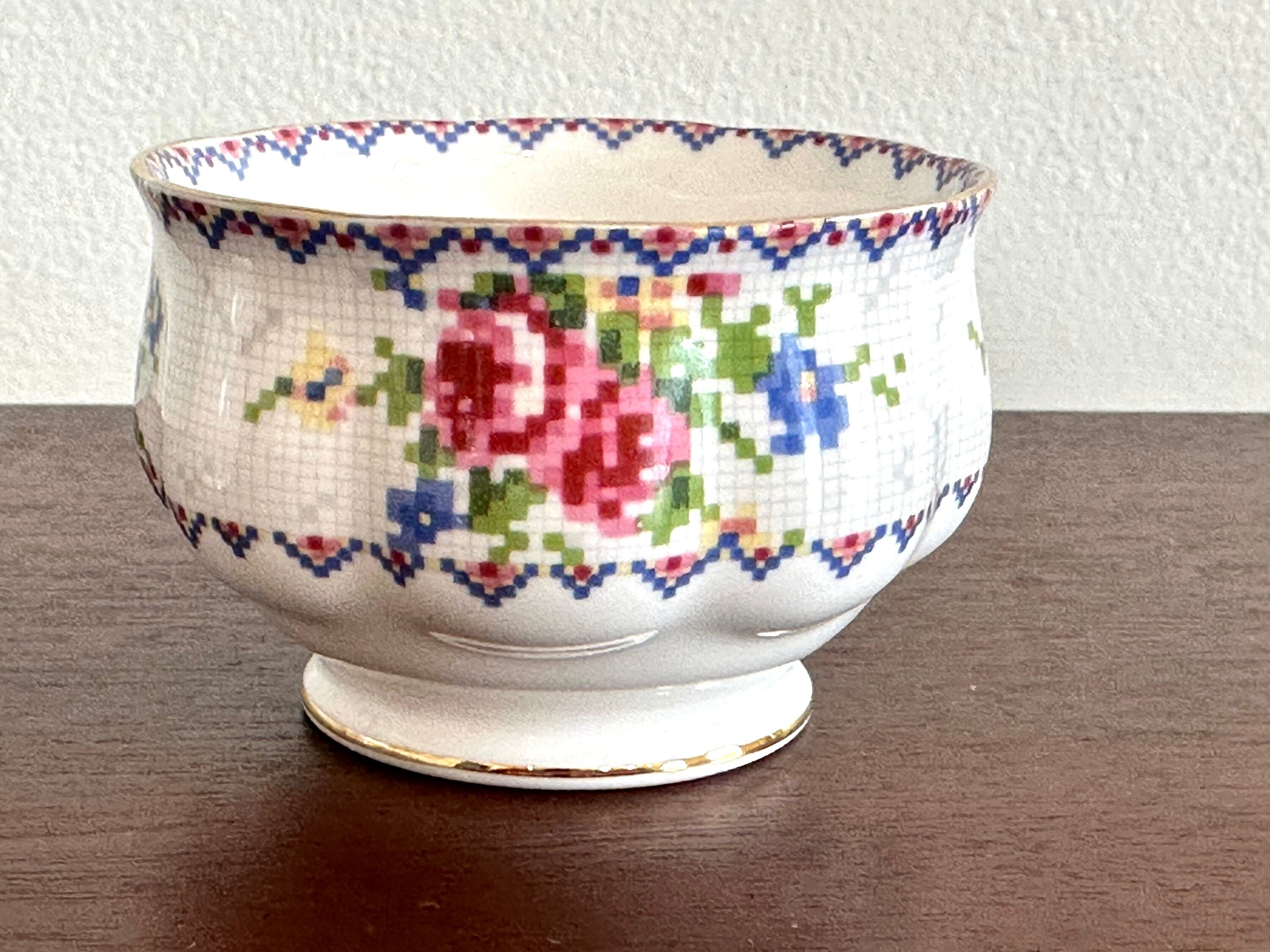 Royal Albert Petite Point Creamer and Sugar Bowl